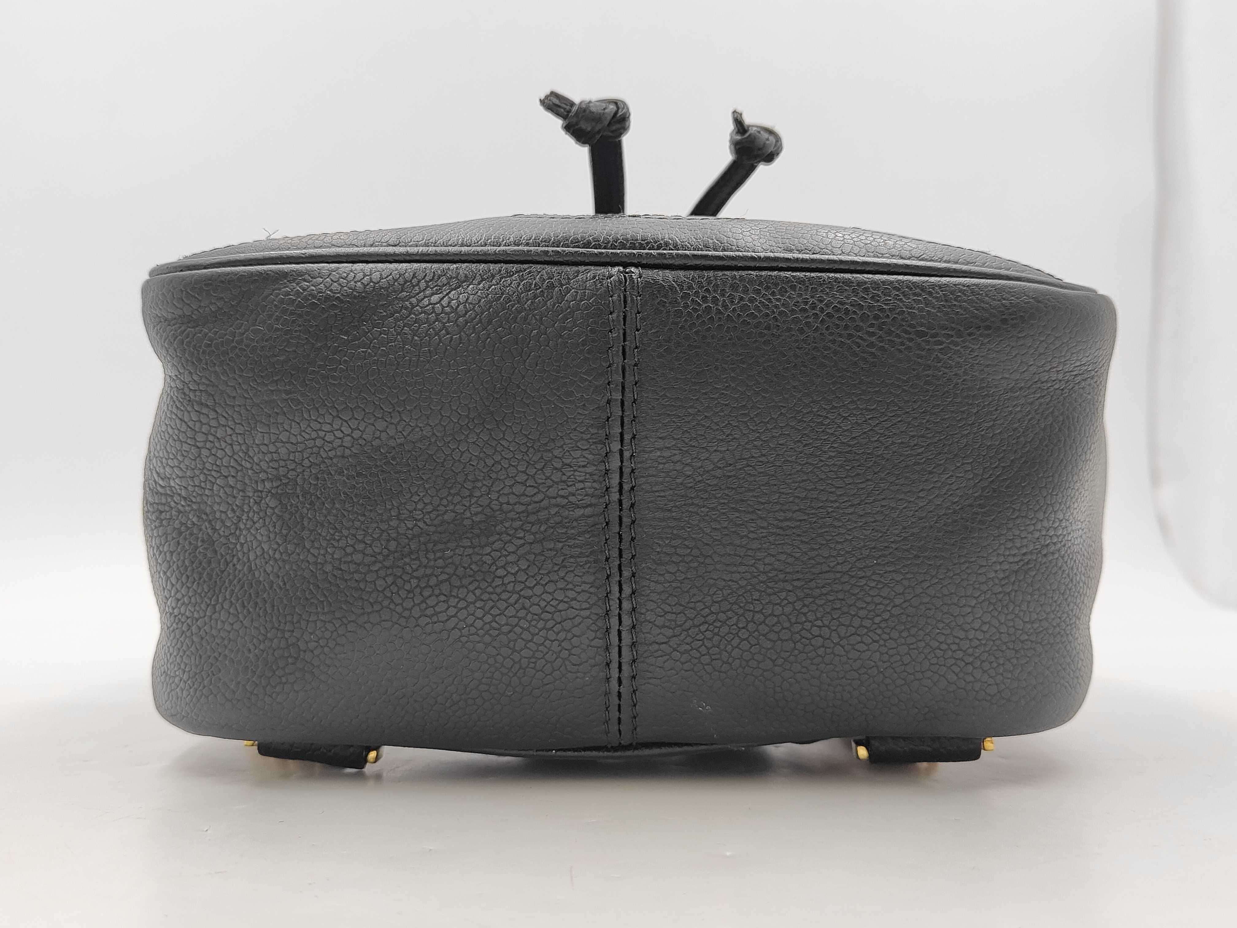 Triple Coco Turnlock Backpack, Caviar Leather, Gold Hardware, Black, 4267896 (Backpack) — view 8
