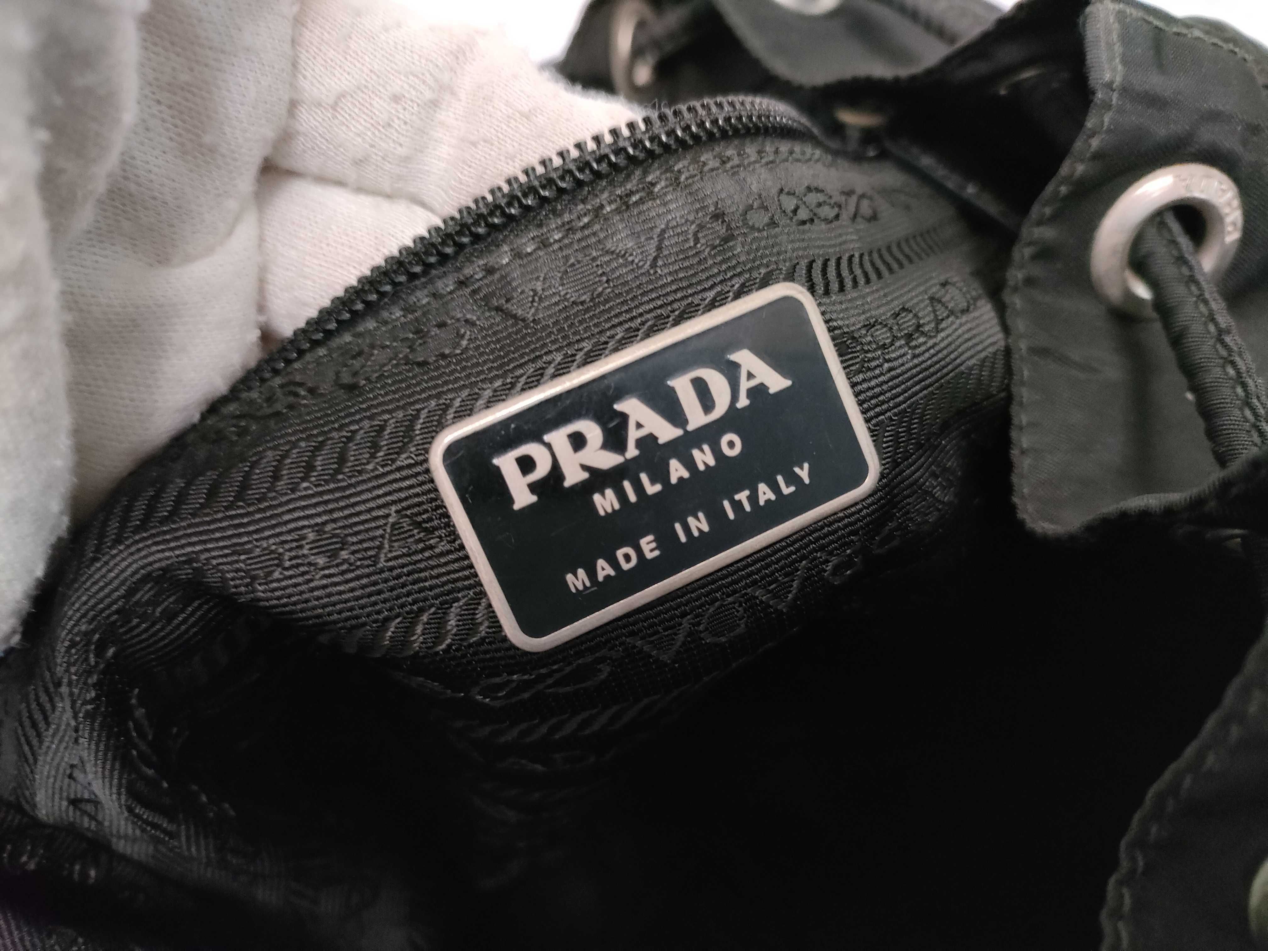 nylon backpack with Prada triangular logo. — view 11