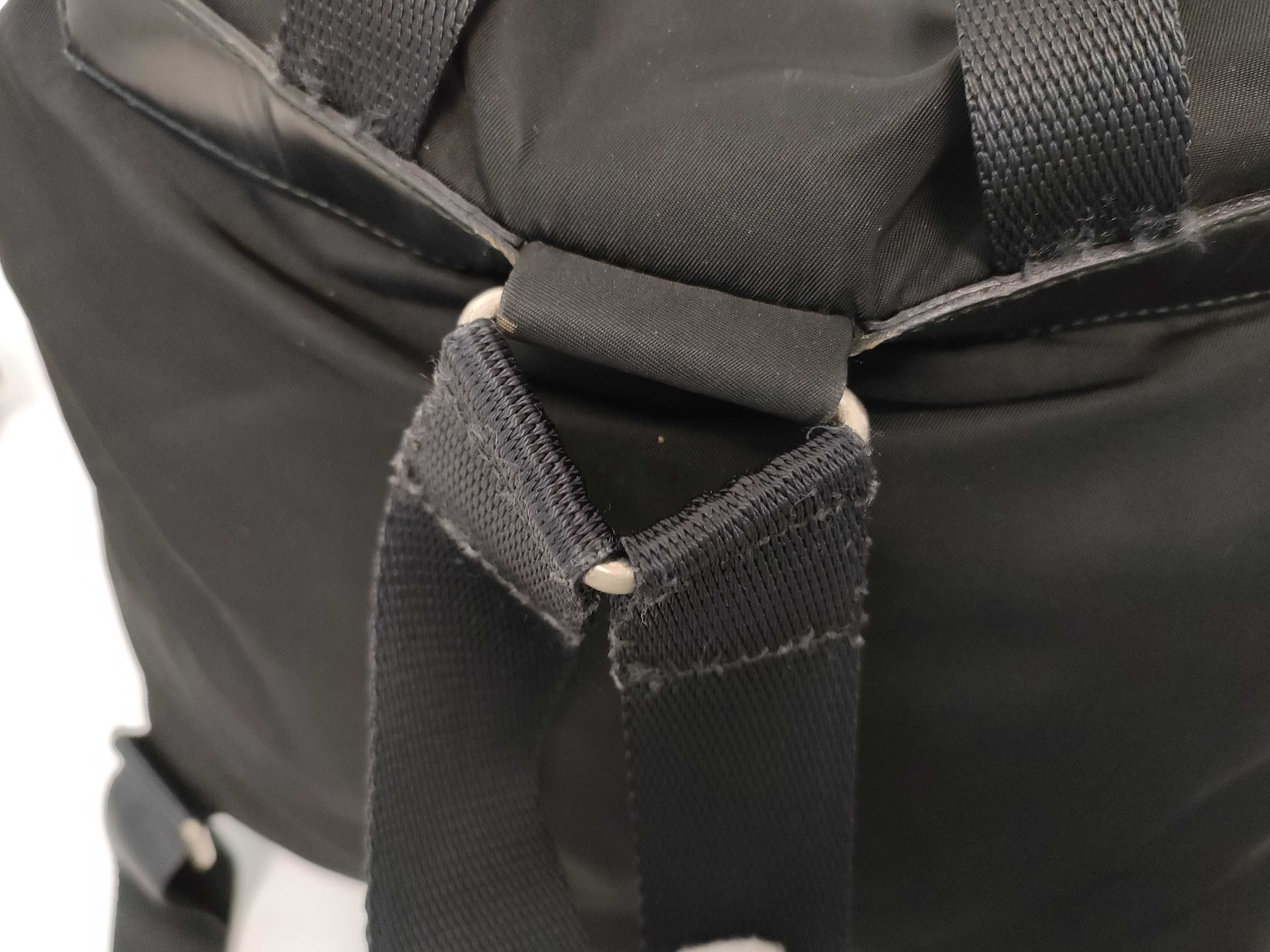 nylon backpack with Prada triangular logo. — view 6