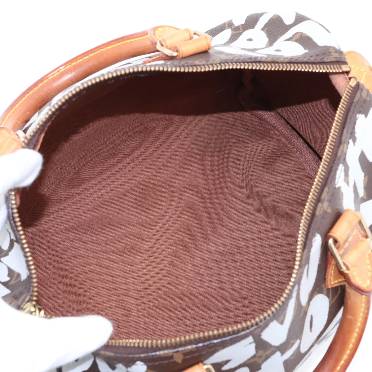 Monogram Graffiti Speedy 30 M92195 TH0041 White — view 7