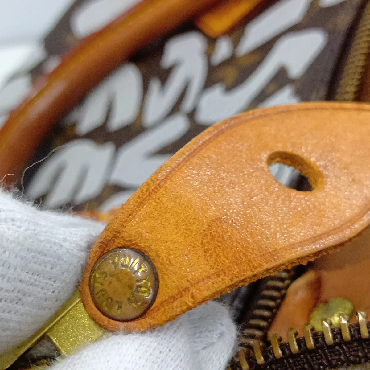 Monogram Graffiti Speedy 30 M92195 TH0041 White — view 10