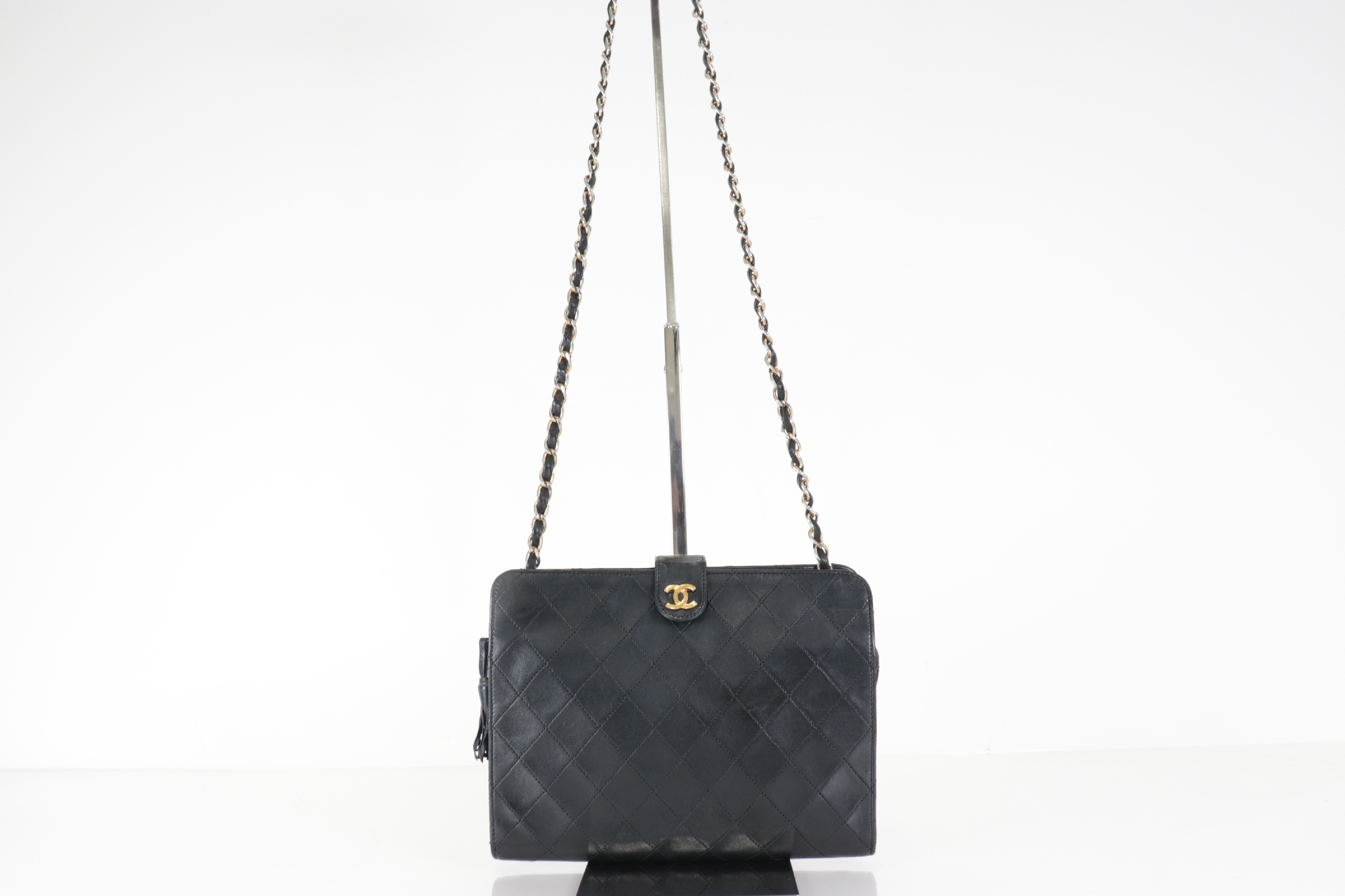 Lambskin Chain Shoulder Bag — view 2