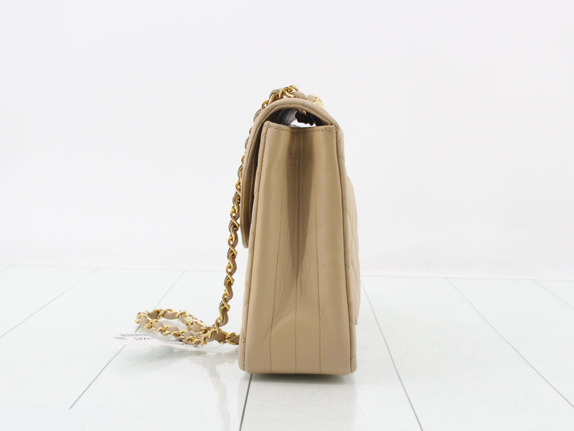 Matelassé Lambskin Turnlock Chain Shoulder Bag — view 3