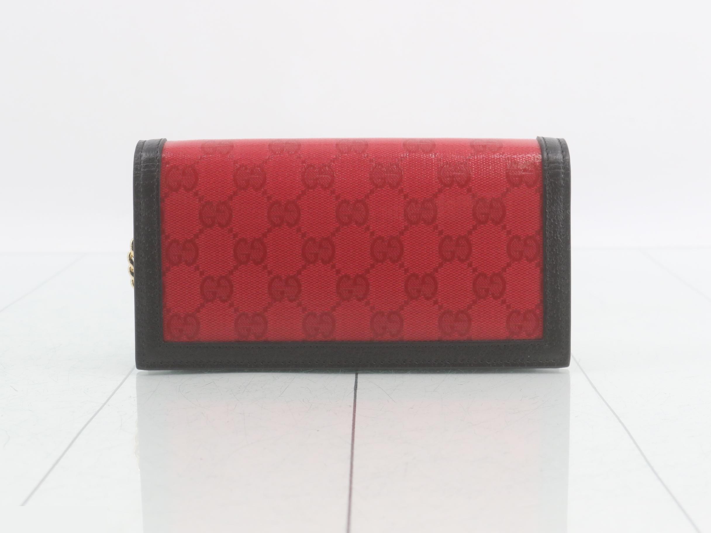 Adidas collaboration chain wallet, PVC/leather, red — view 2