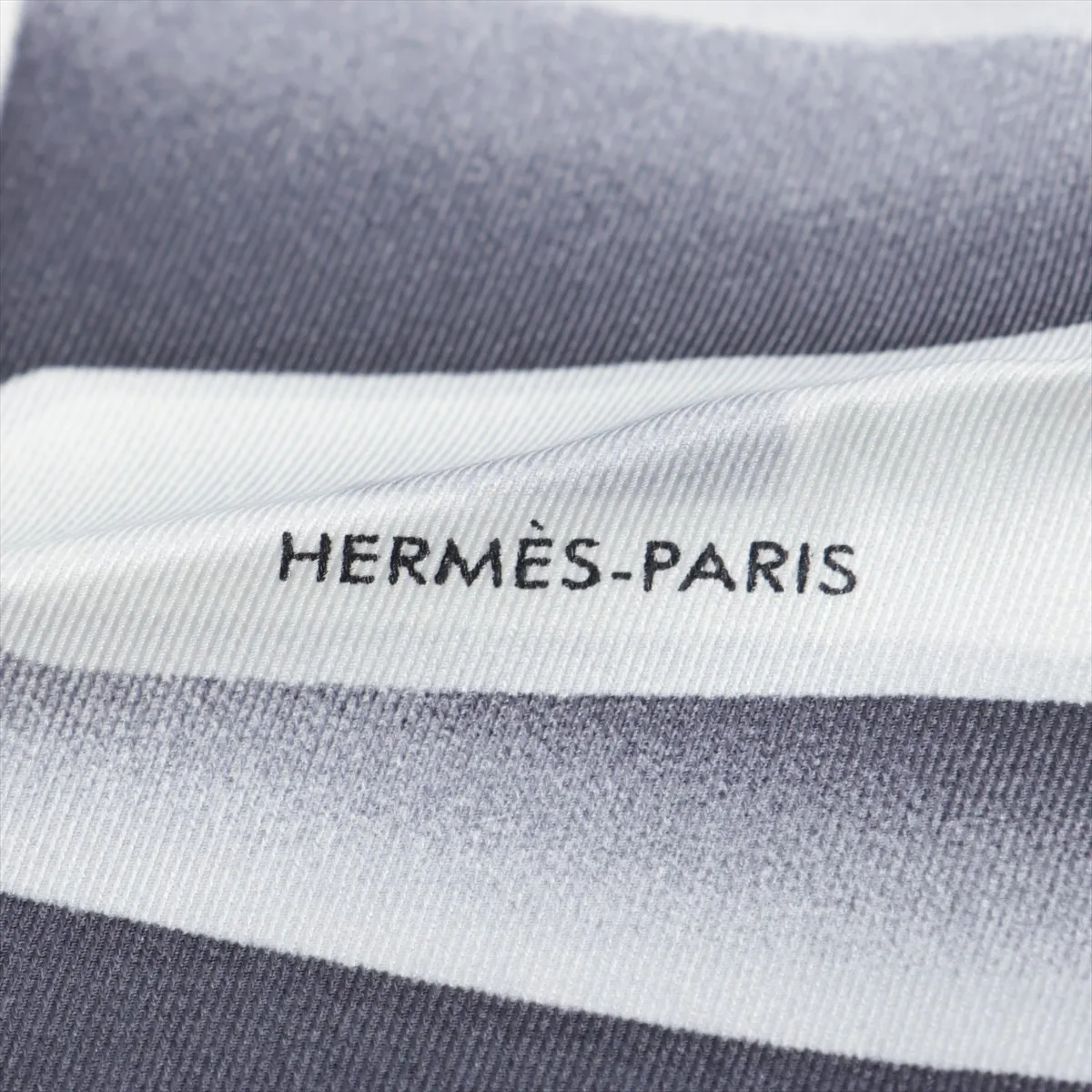 Carre 70 PLEASE CHECK-IN scarf, silk, black, some wear and — view 6