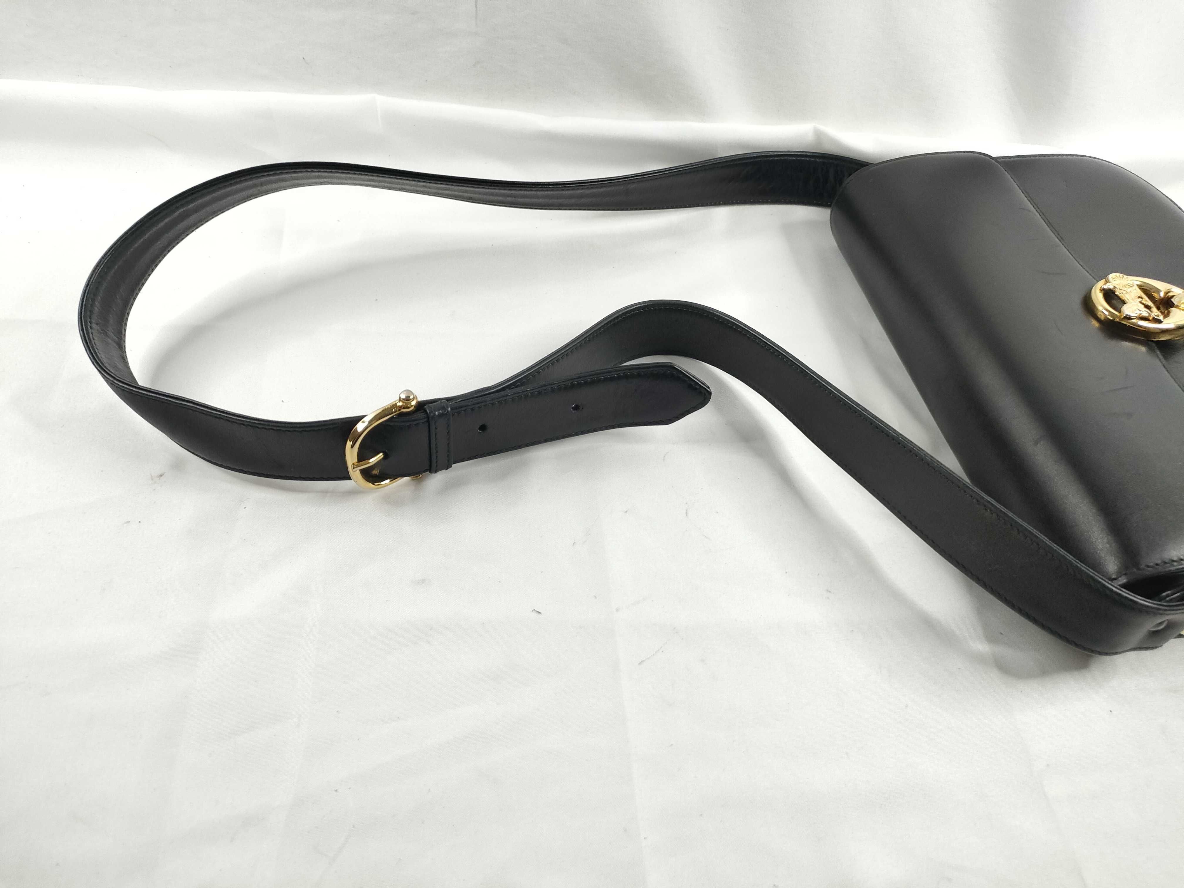 Carriage Hardware Shoulder Bag Black Shoulder Bag — view 6