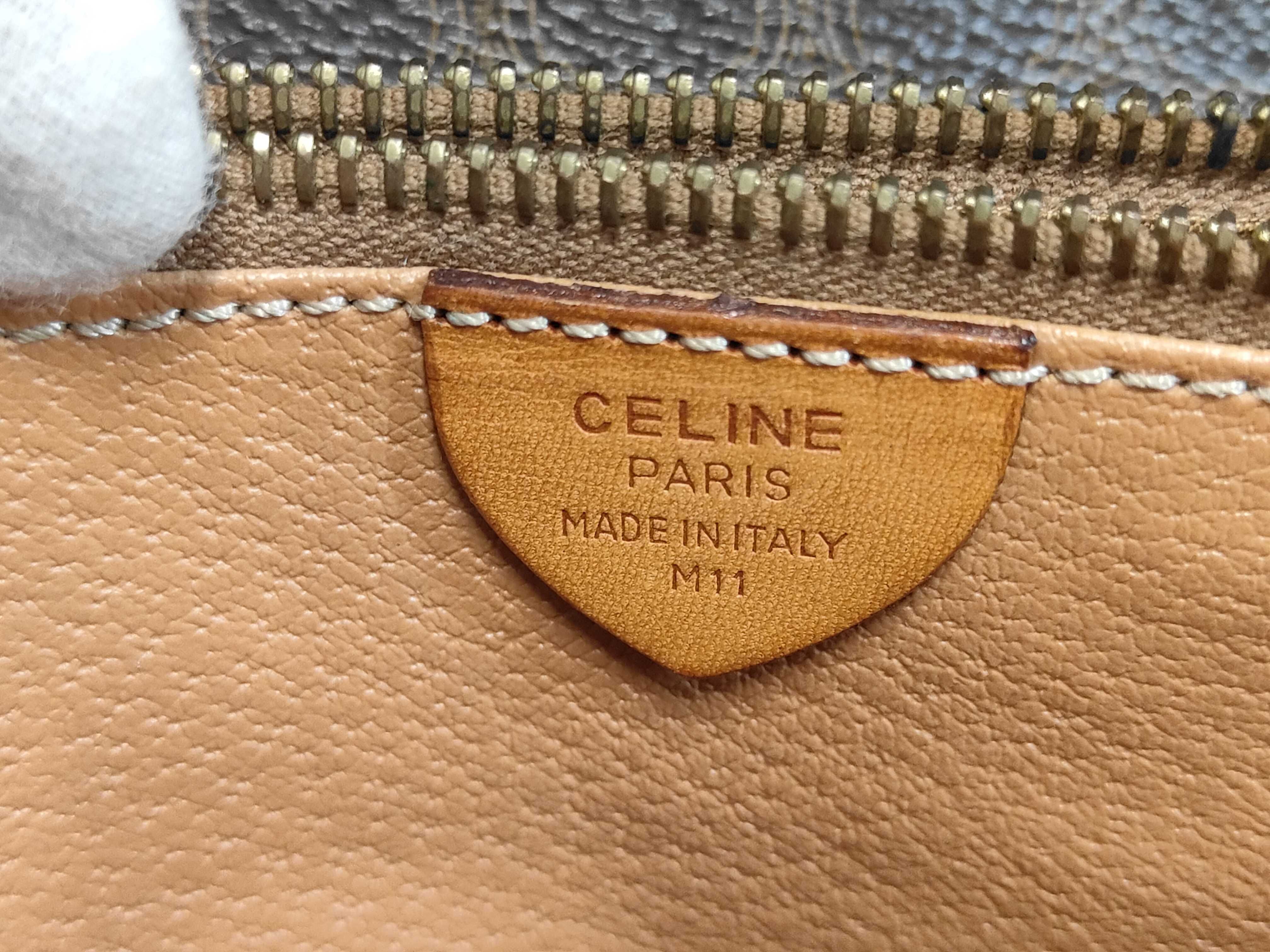 Brown Macadam Pattern Vintage Shoulder Bag — view 7