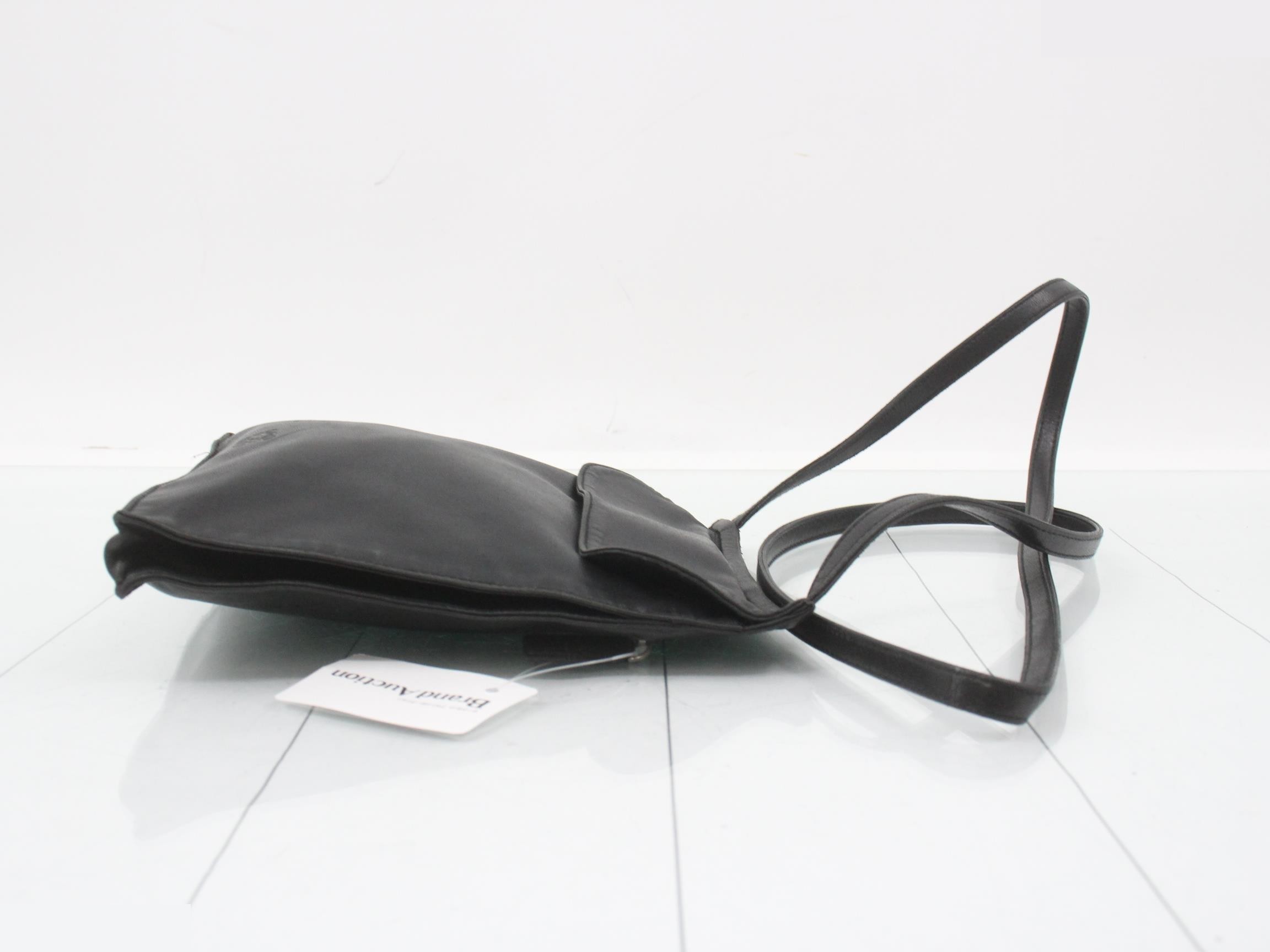 Nappa Anagram Shoulder Pochette Bag — view 3