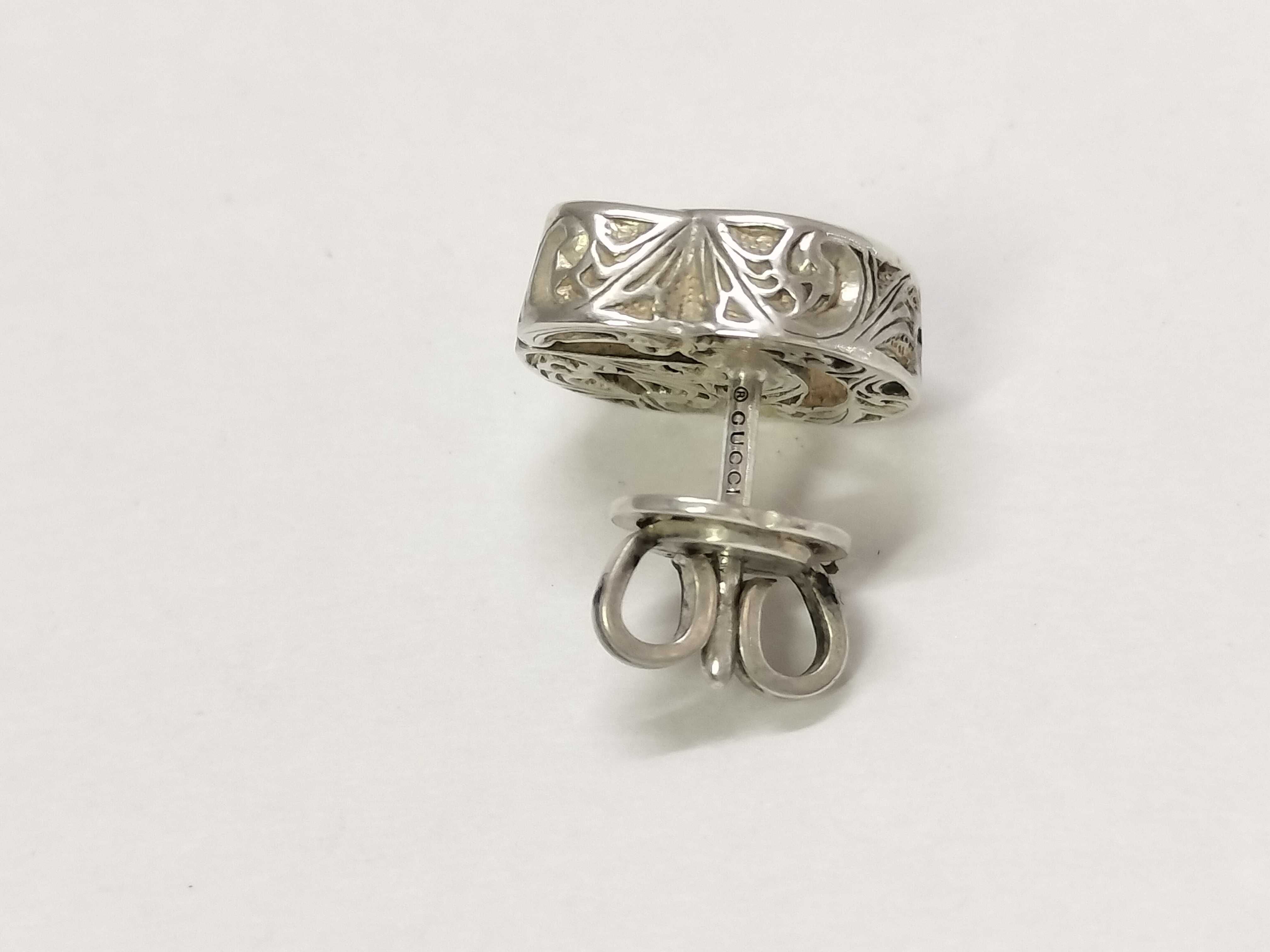 925 Logo Double G Earrings (Single Earring, 2.5g) Accessories: Box, Dust Bag. — view 2