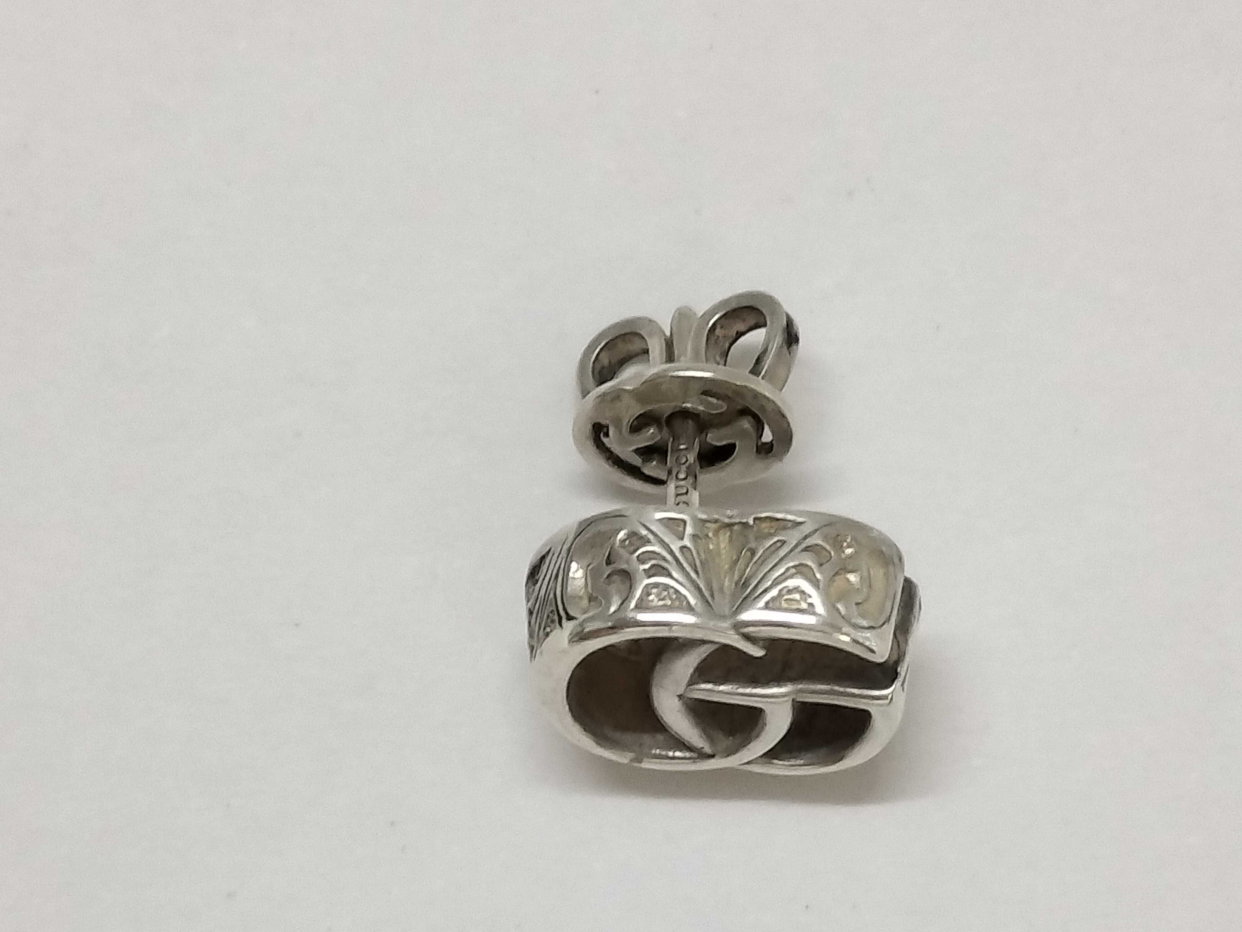 925 Logo Double G Earrings (Single Earring, 2.5g) Accessories: Box, Dust Bag. — view 4
