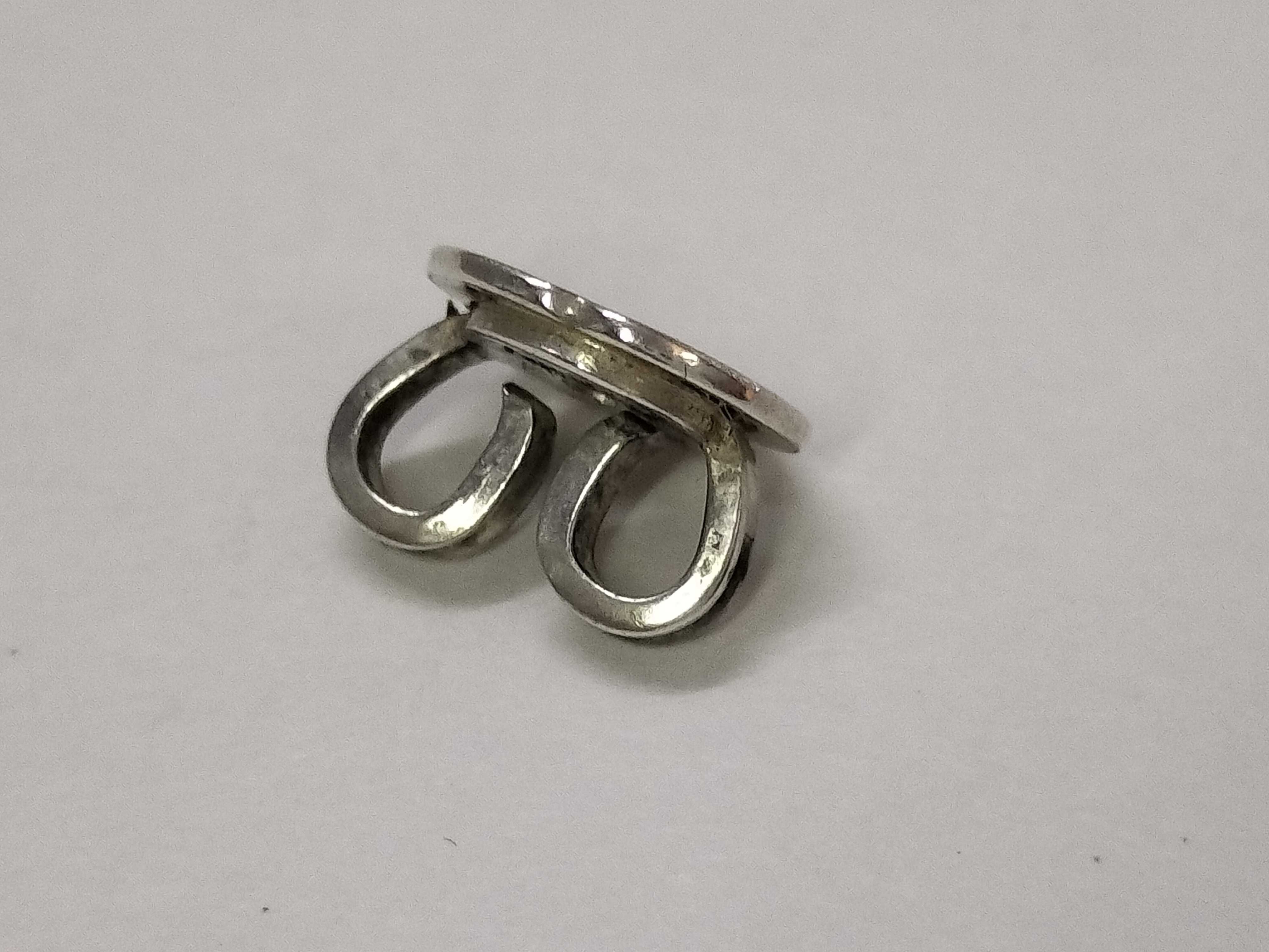 925 Logo Double G Earrings (Single Earring, 2.5g) Accessories: Box, Dust Bag. — view 9