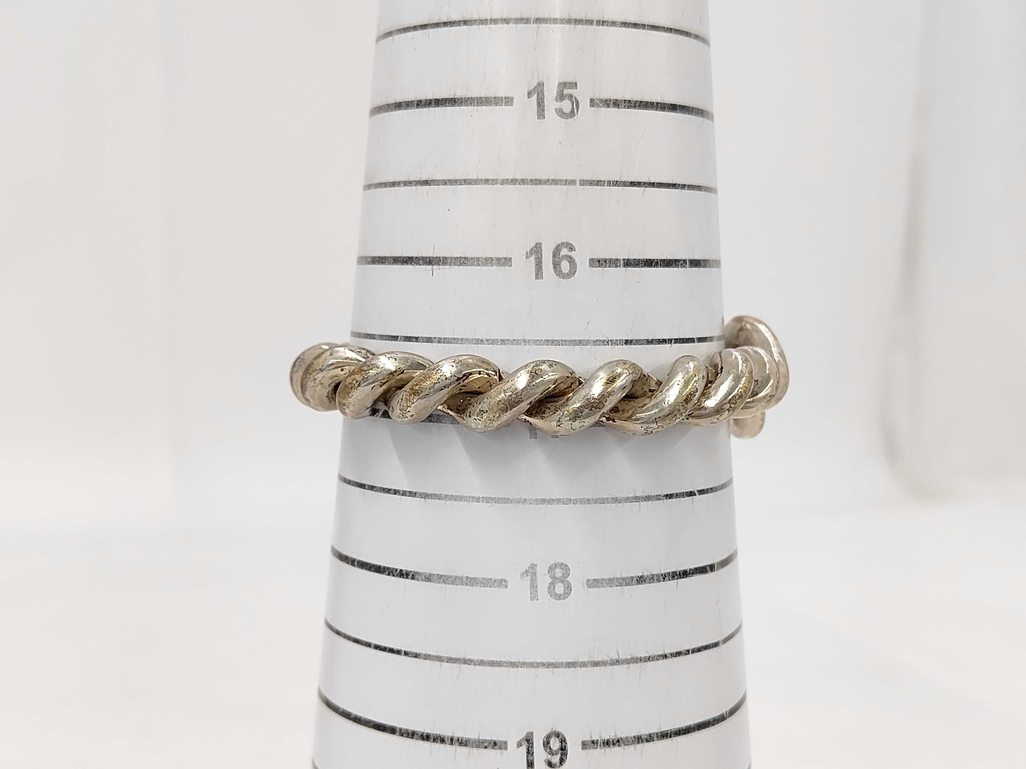 Torsade Silver Bracelet/Bangle — view 5