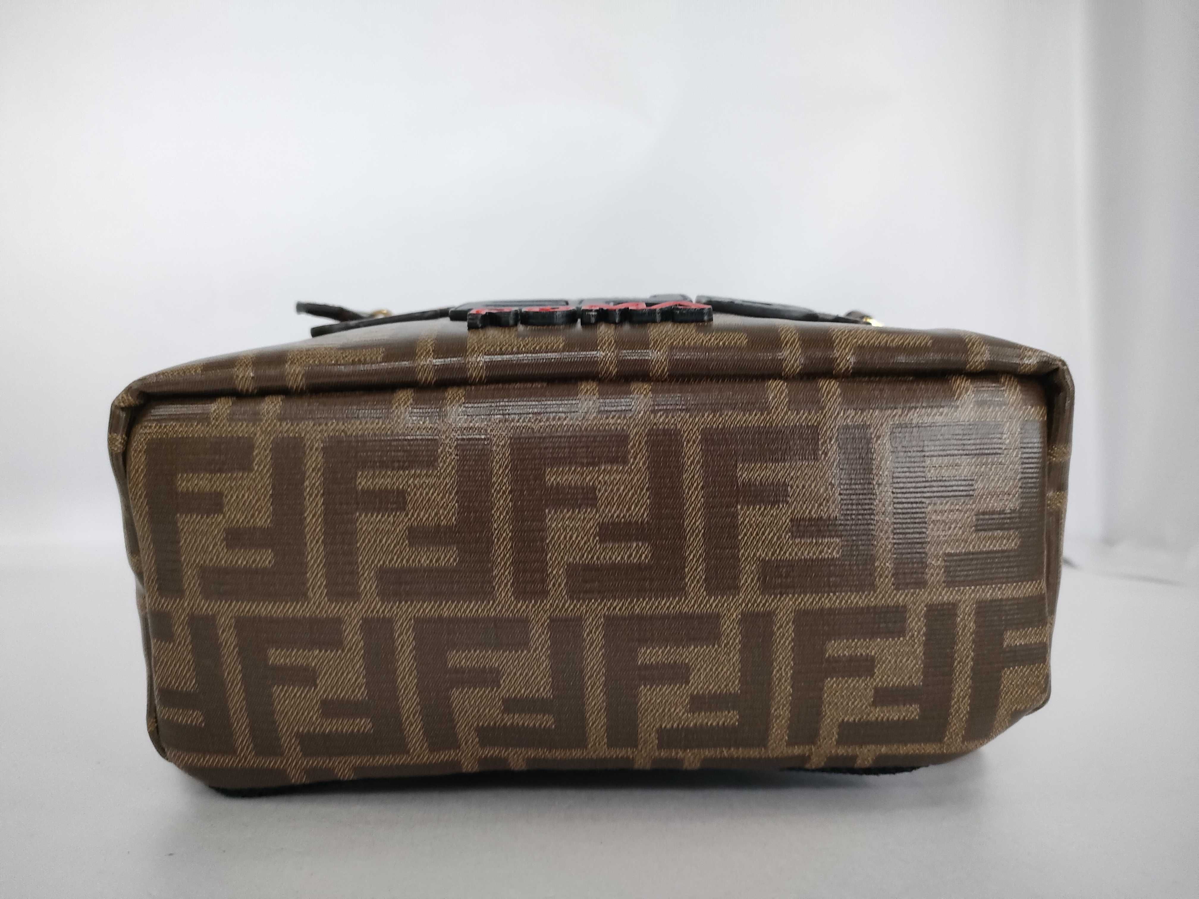 Zucca pattern backpack, Fendi backpack, Fila Zucca brown backpack. — view 7