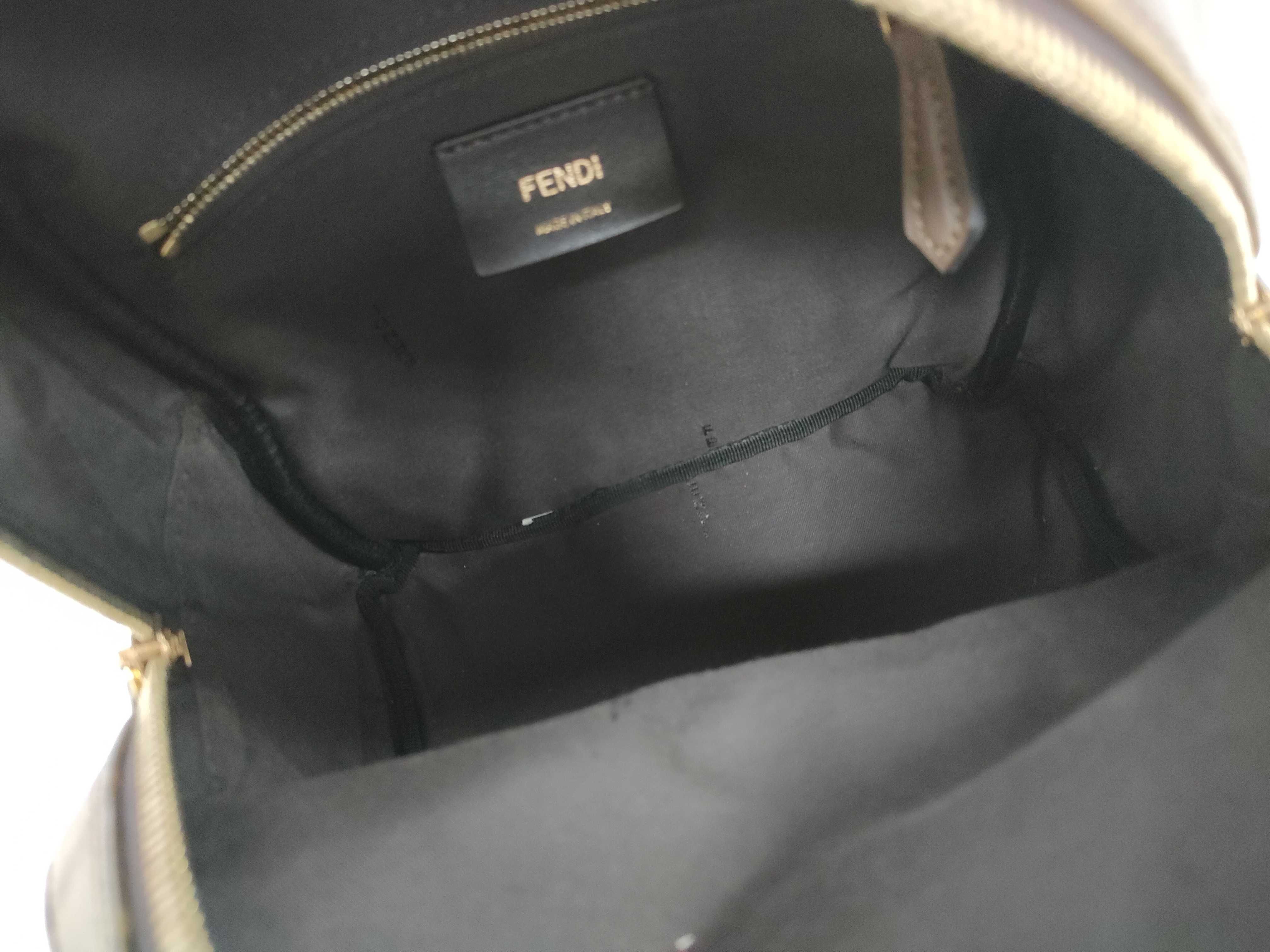 Zucca pattern backpack, Fendi backpack, Fila Zucca brown backpack. — view 9