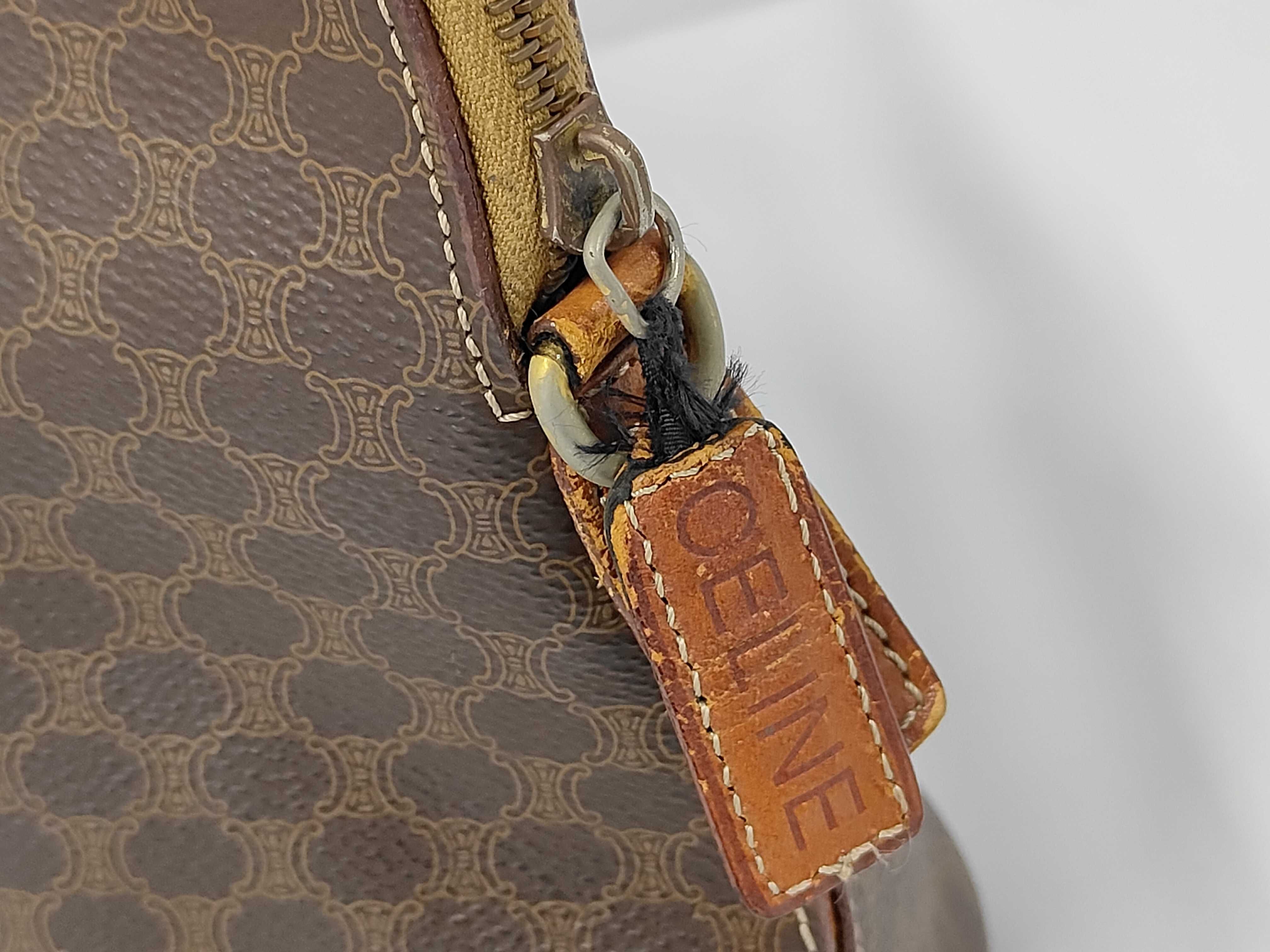 Macadam pattern handbag, brown - handbag — view 5