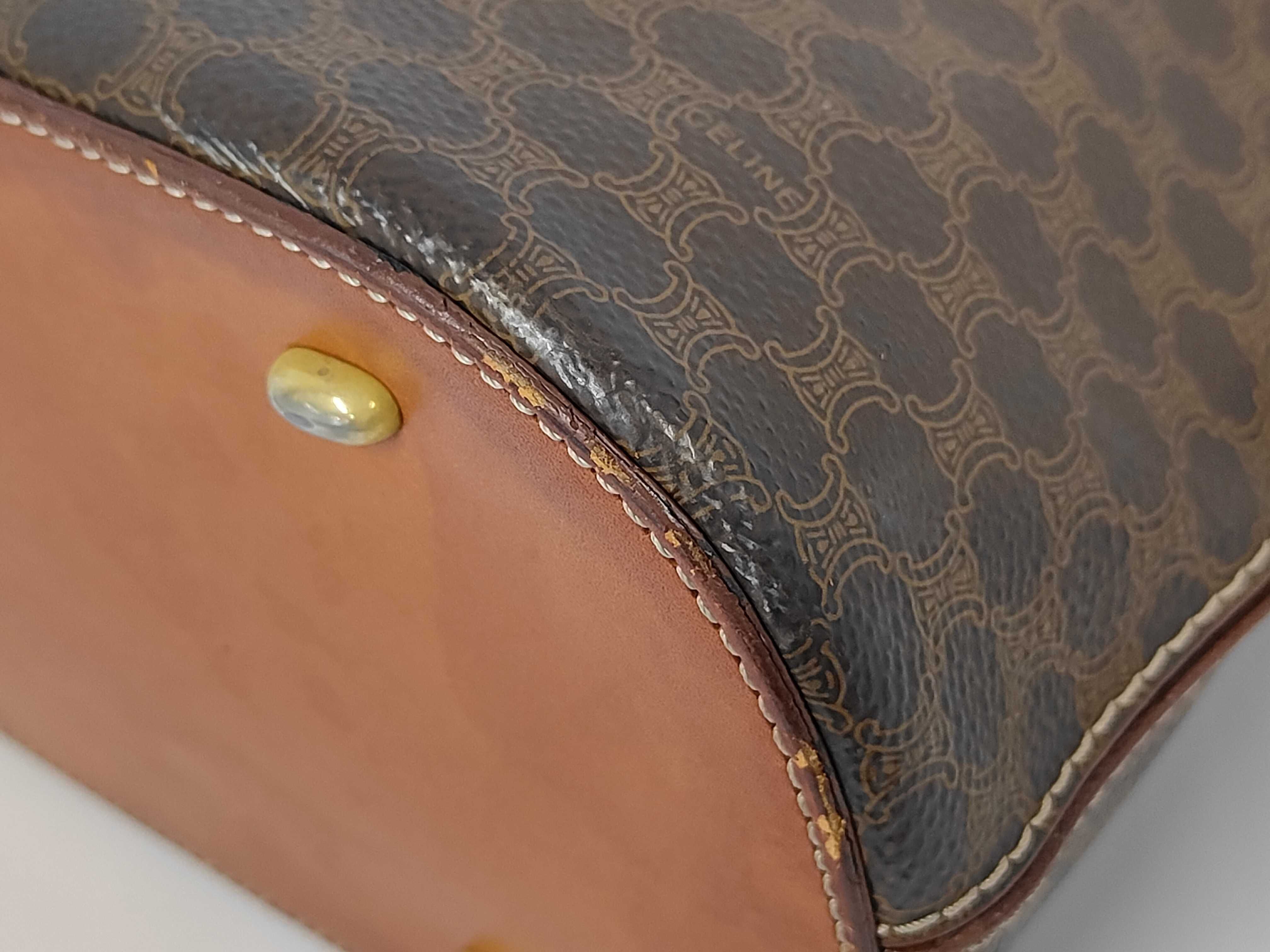 Macadam pattern handbag, brown - handbag — view 6