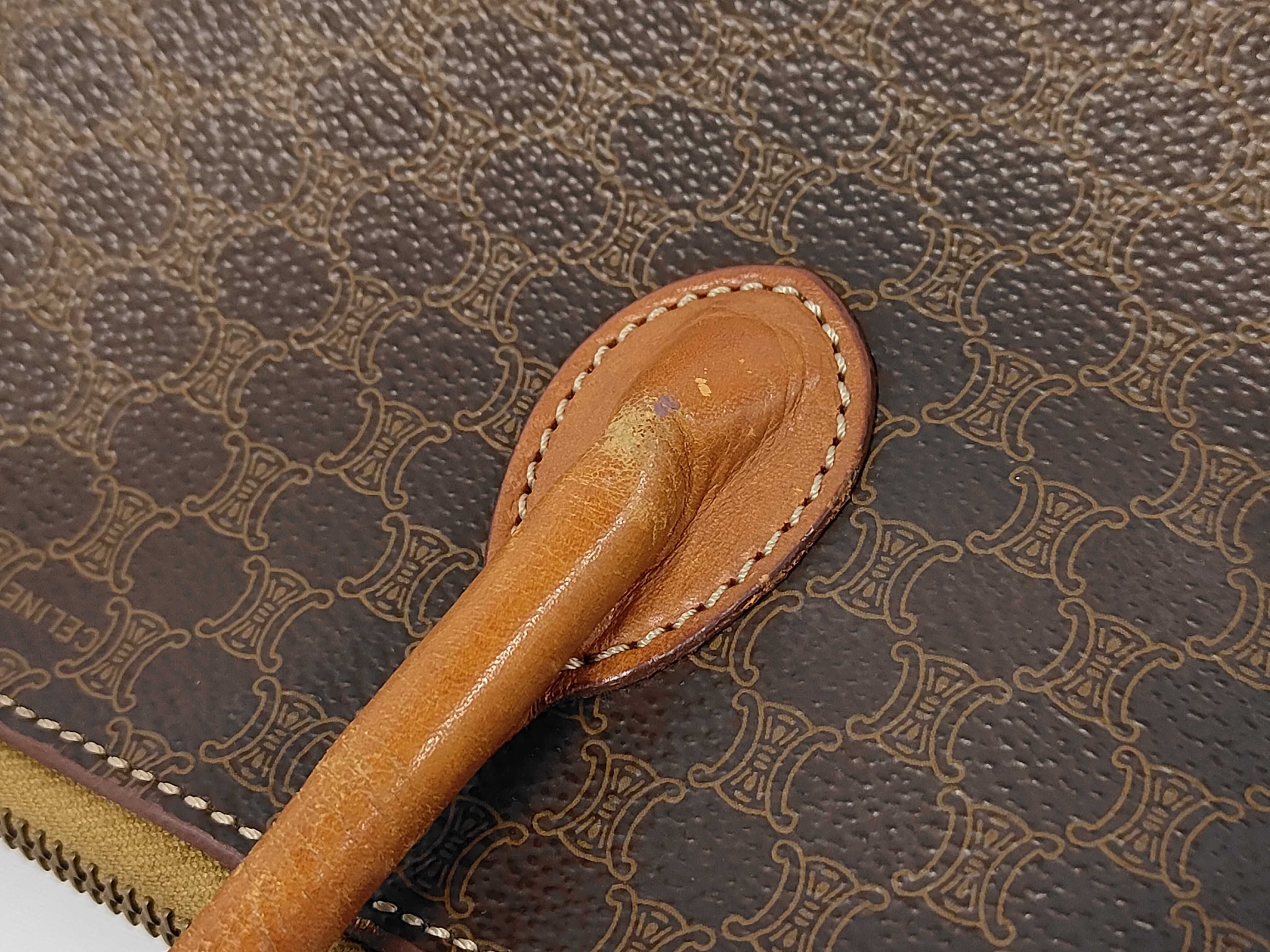 Macadam pattern handbag, brown - handbag — view 9