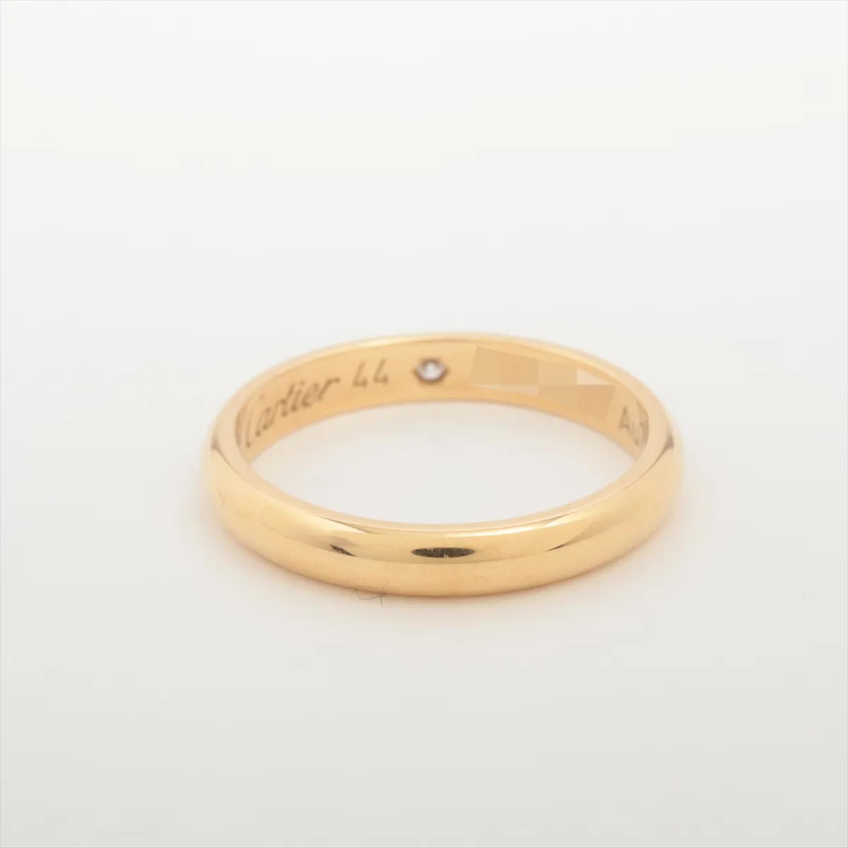 Wedding 1P Diamond Ring 750(YG) 2.0g 44 GSN509 Metal thread CRB4057644 — view 2