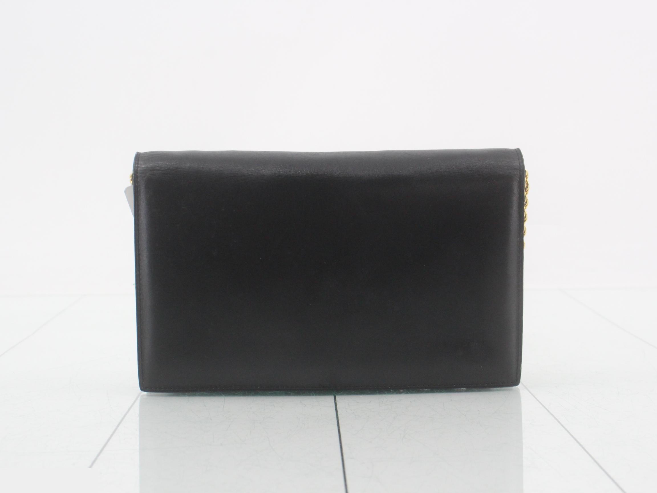 Shoulder bag, leather, black — view 2