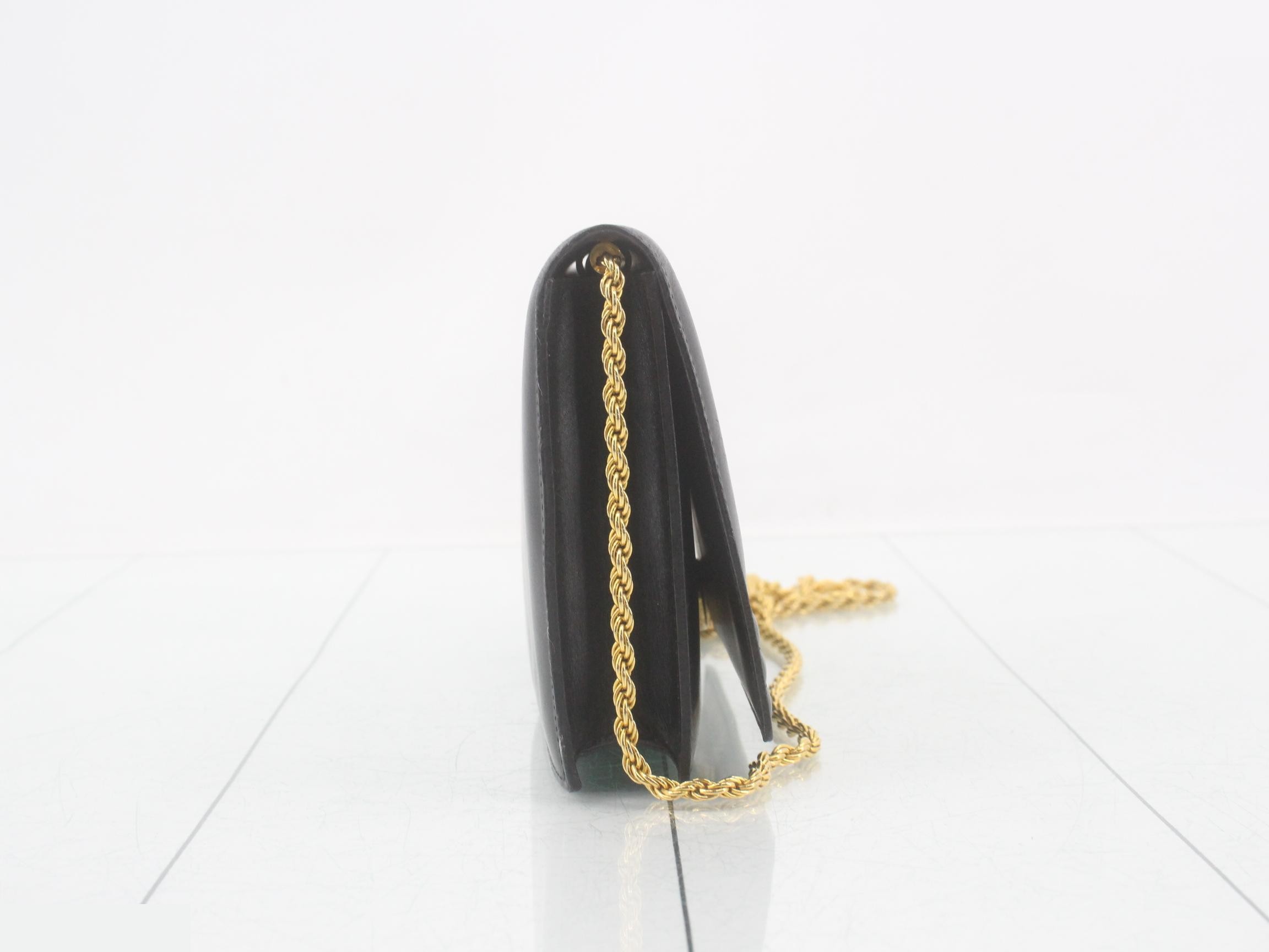 Shoulder bag, leather, black — view 4