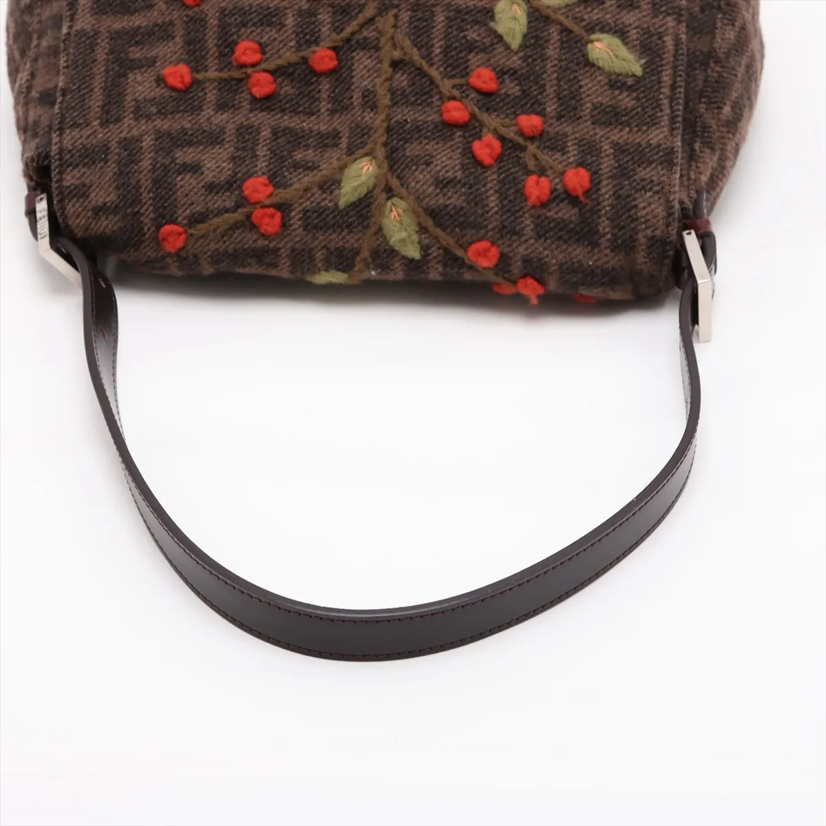Zucca Mamma Bucket Wool x Leather Shoulder Bag Brown — view 5