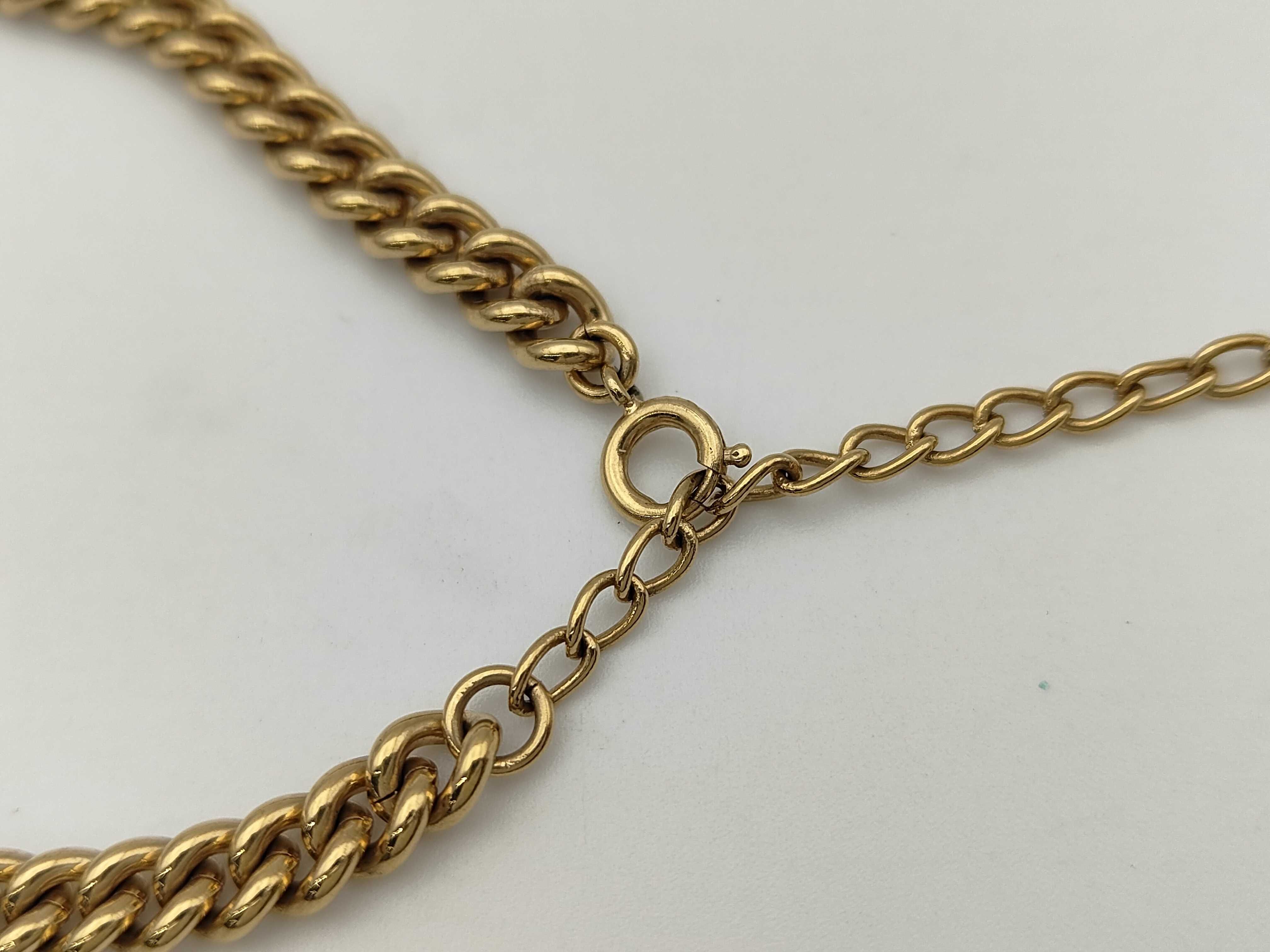 Vintage Rhinestone Gold Necklace — view 4