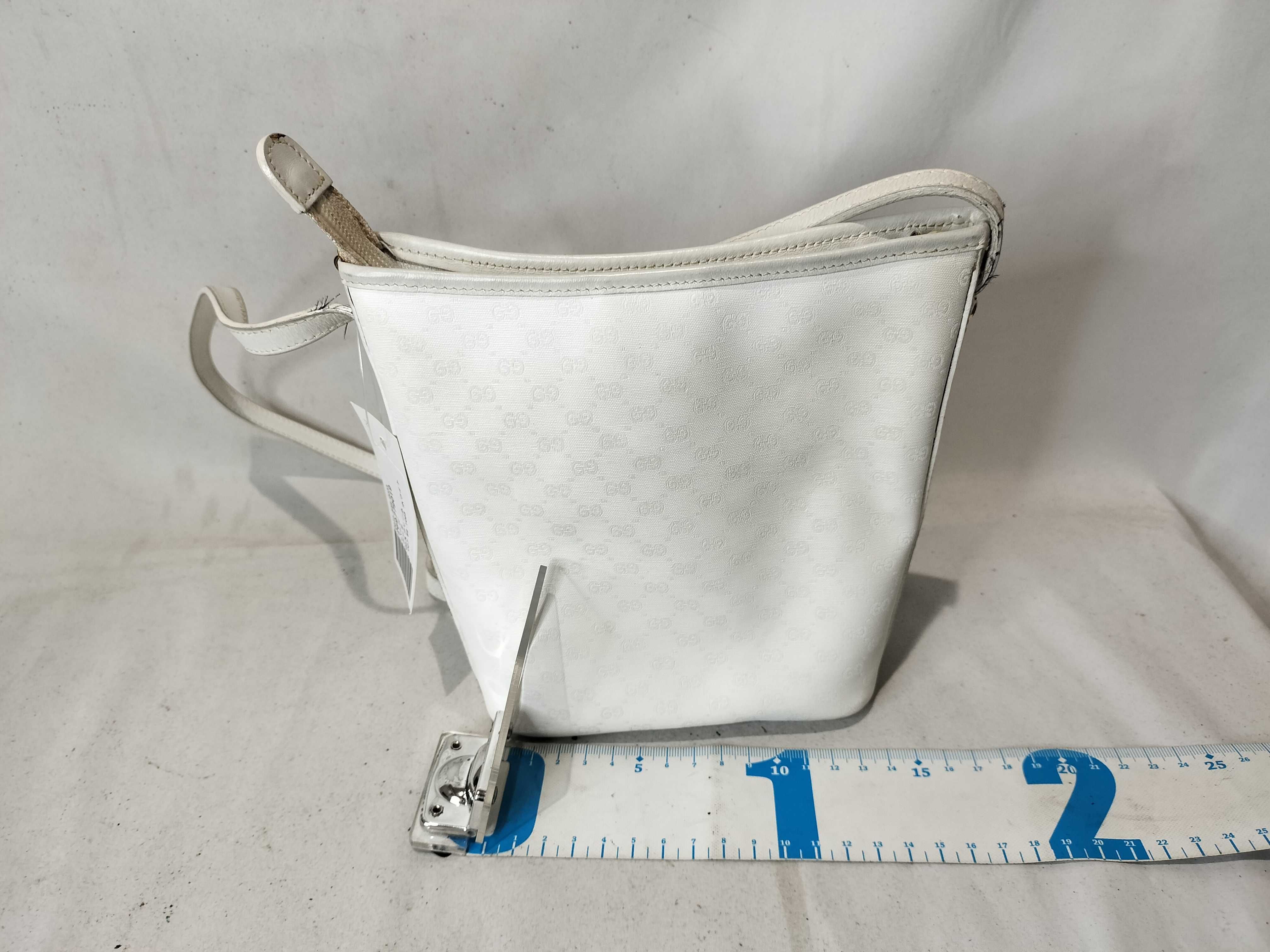 GG Supreme 007・89・1095 White Shoulder Bag — view 3