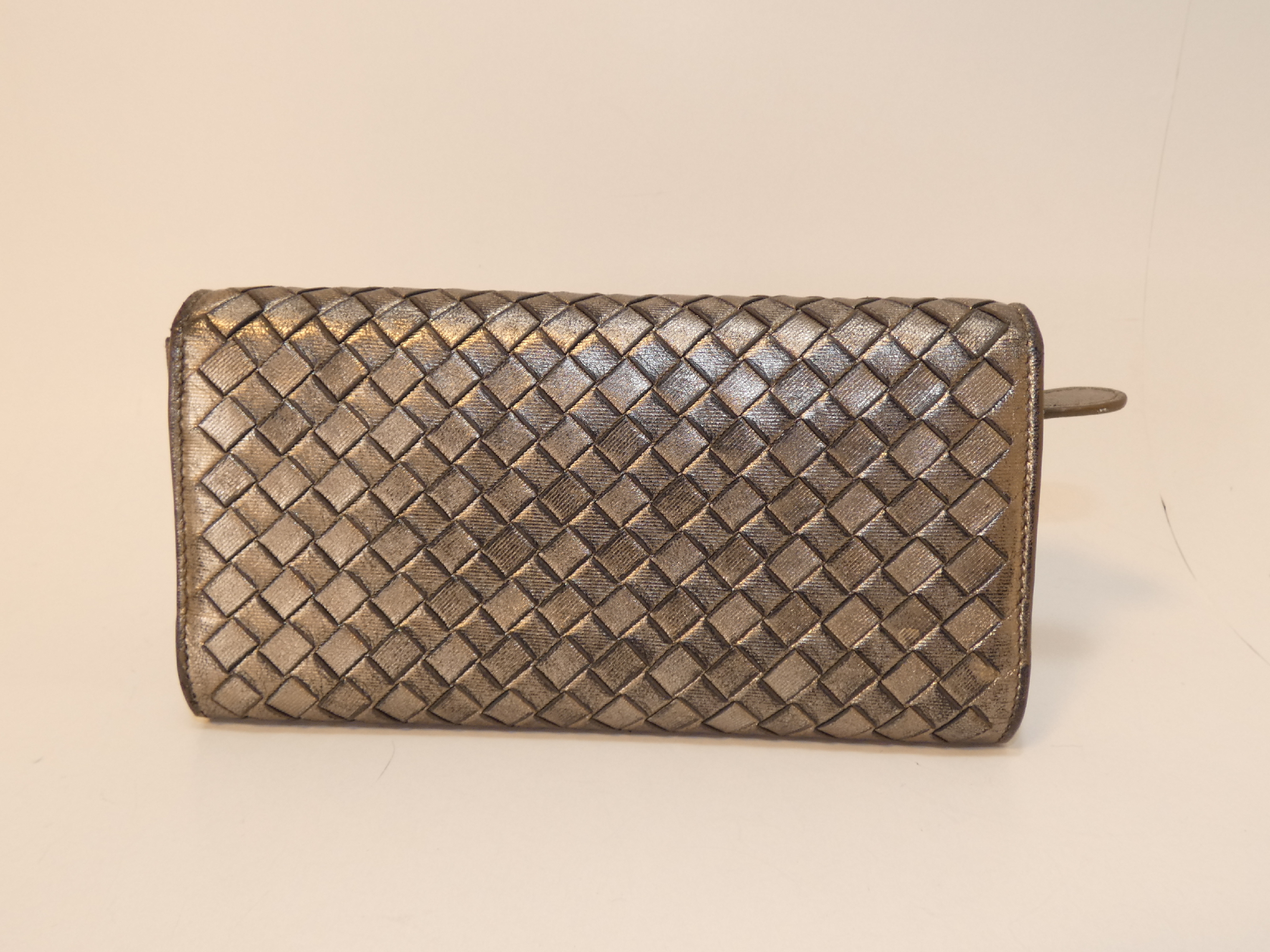 Intrecciato Leather Long Wallet — view 2