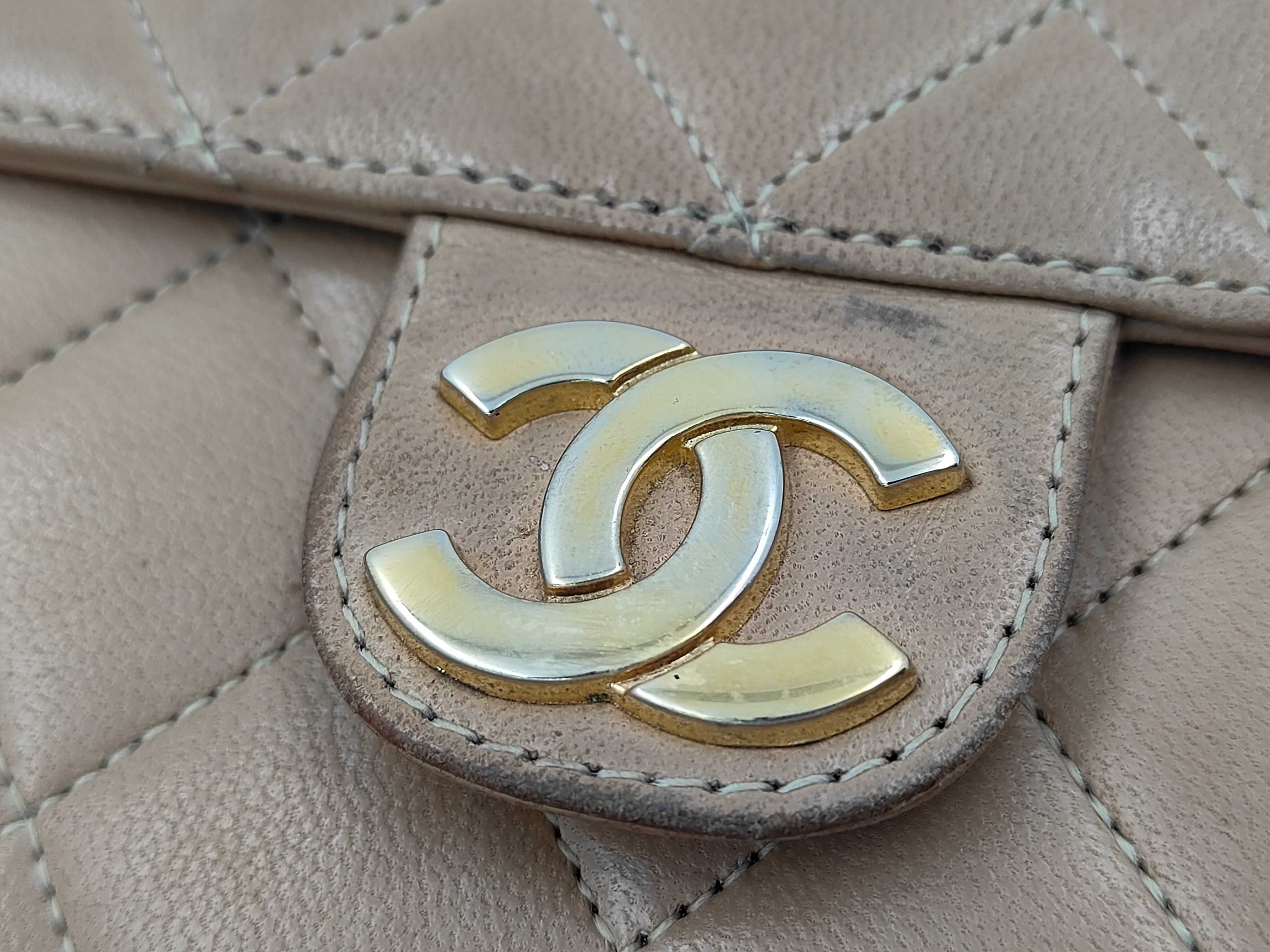 Matelassé Push Beige Shoulder Bag — view 15
