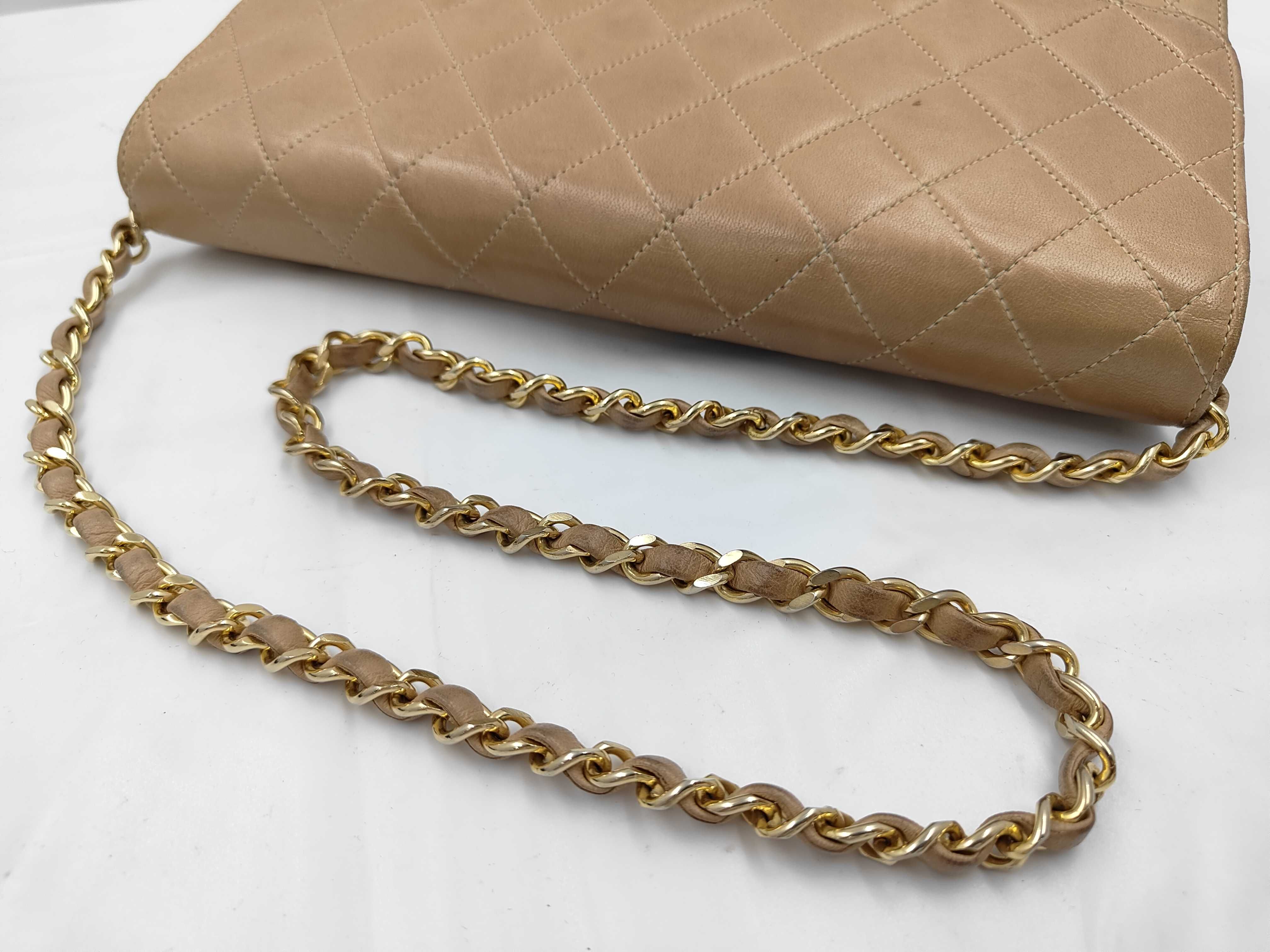 Matelassé Push Beige Shoulder Bag — view 3