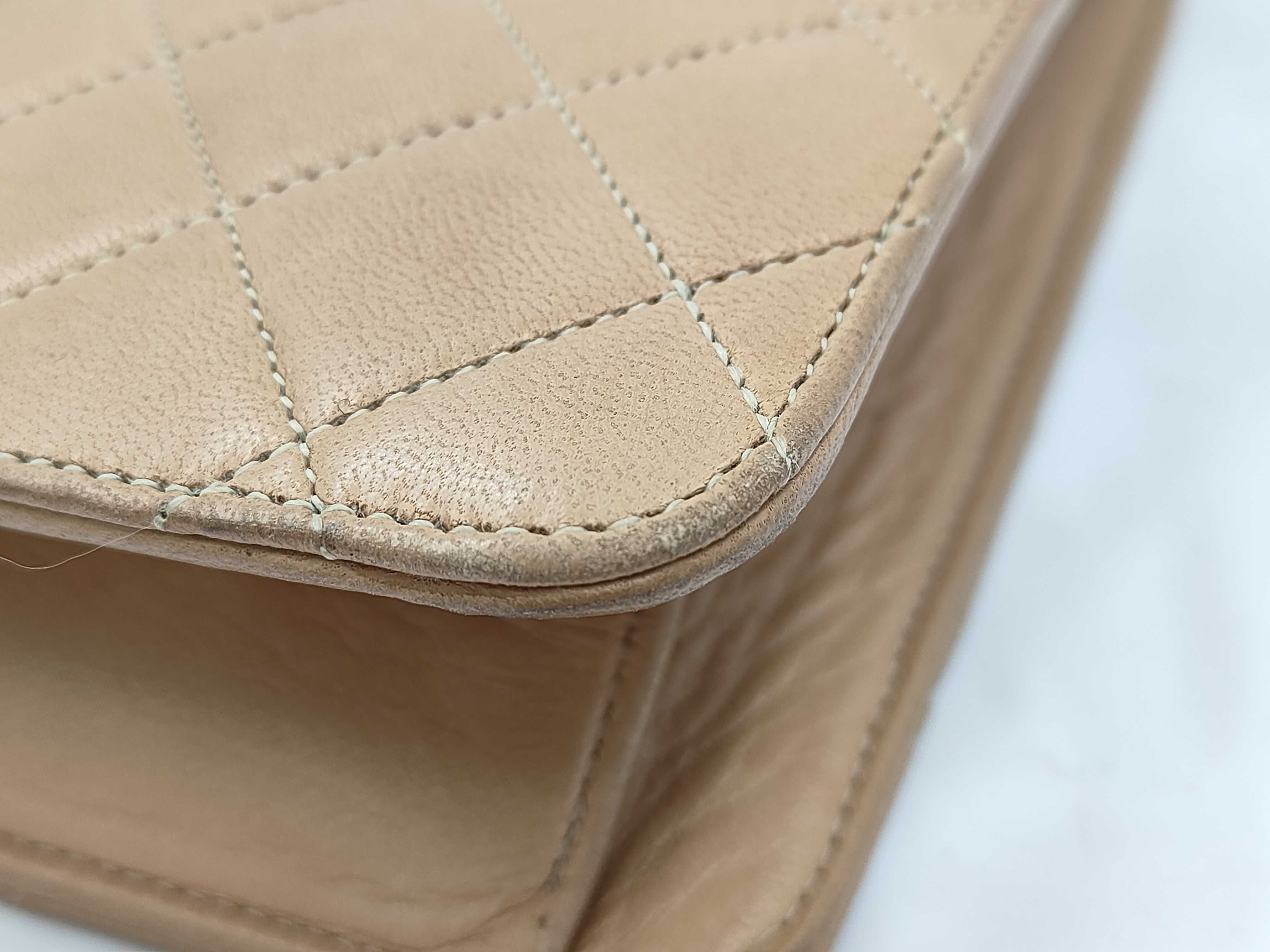 Matelassé Push Beige Shoulder Bag — view 6