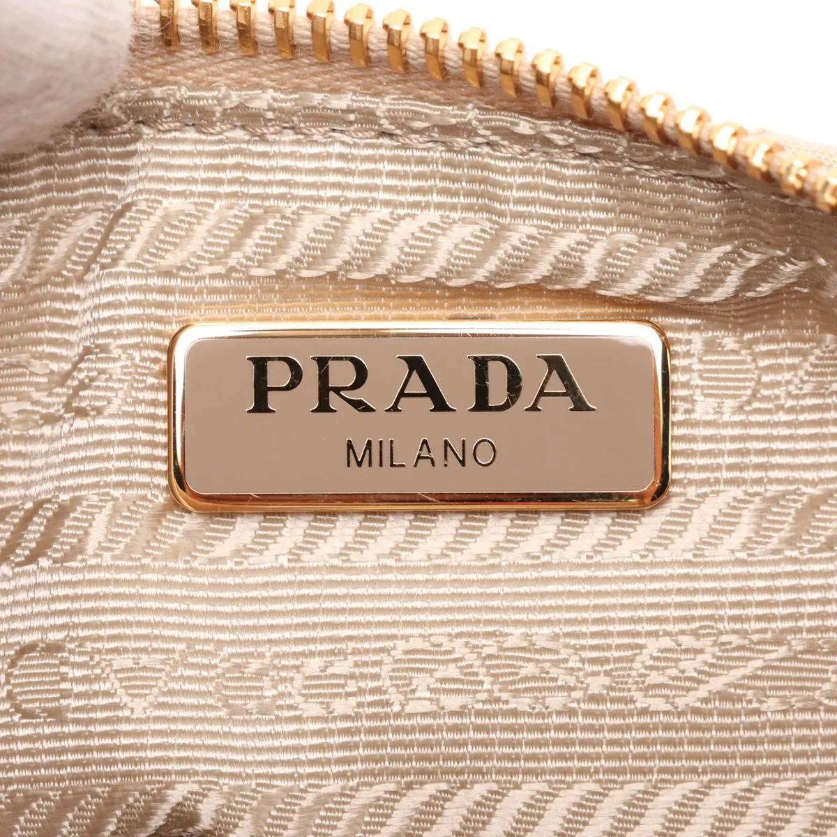 Tessuto Inpunto 1NI054 Nylon x Leather Chain Handbag Beige — view 8