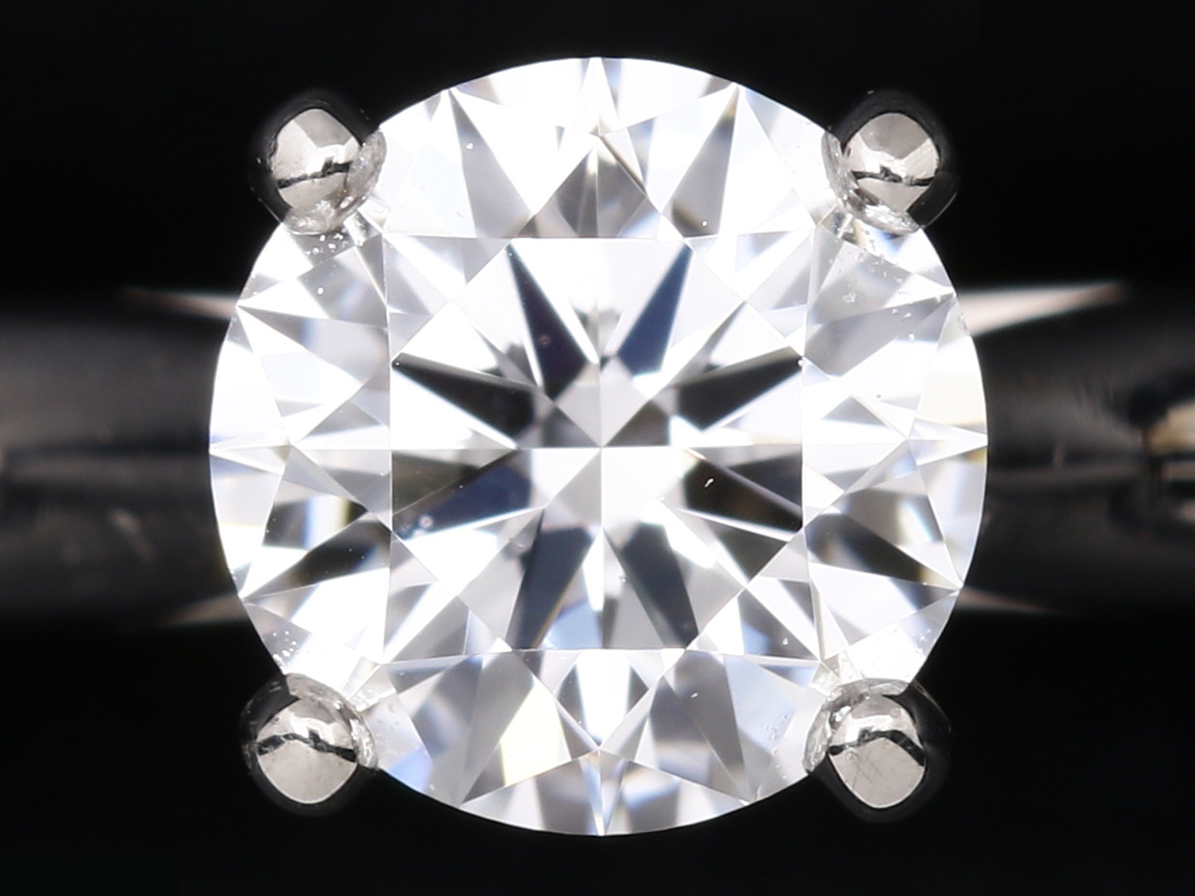 PT950 D0.34 Solitaire Ring, 2.5g, #48 — view 2