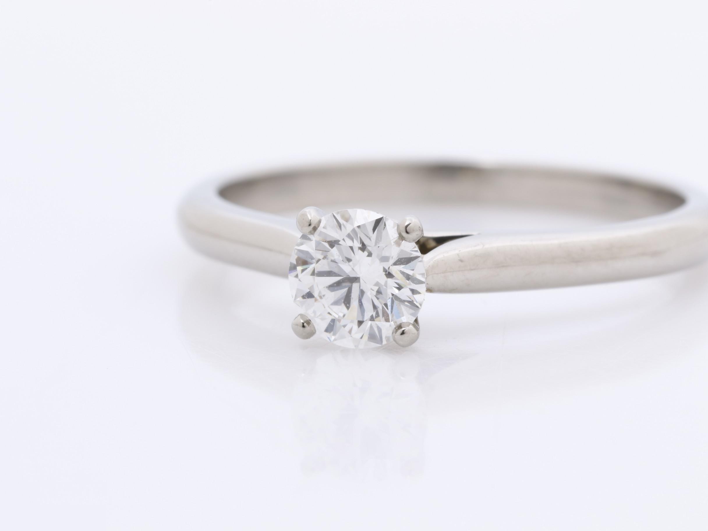 PT950 D0.34 Solitaire Ring, 2.5g, #48 — view 4