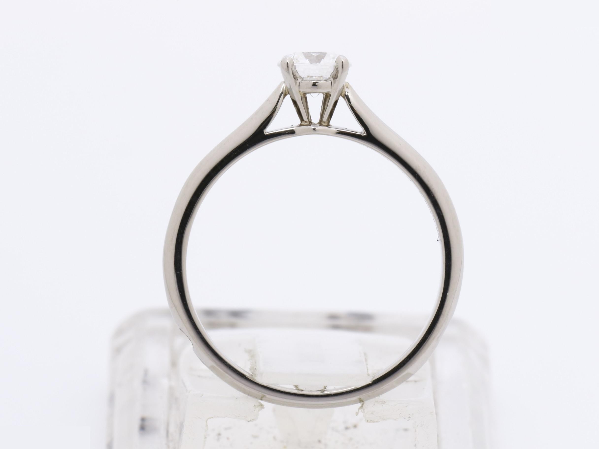 PT950 D0.34 Solitaire Ring, 2.5g, #48 — view 6