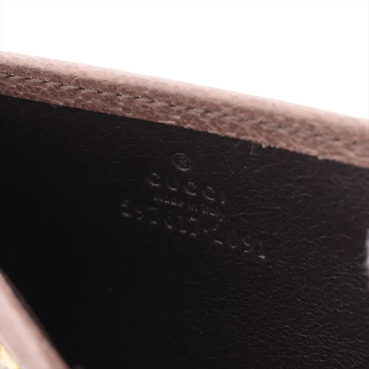 GG Supreme 597617 PVC x Leather Card Case, Beige — view 4