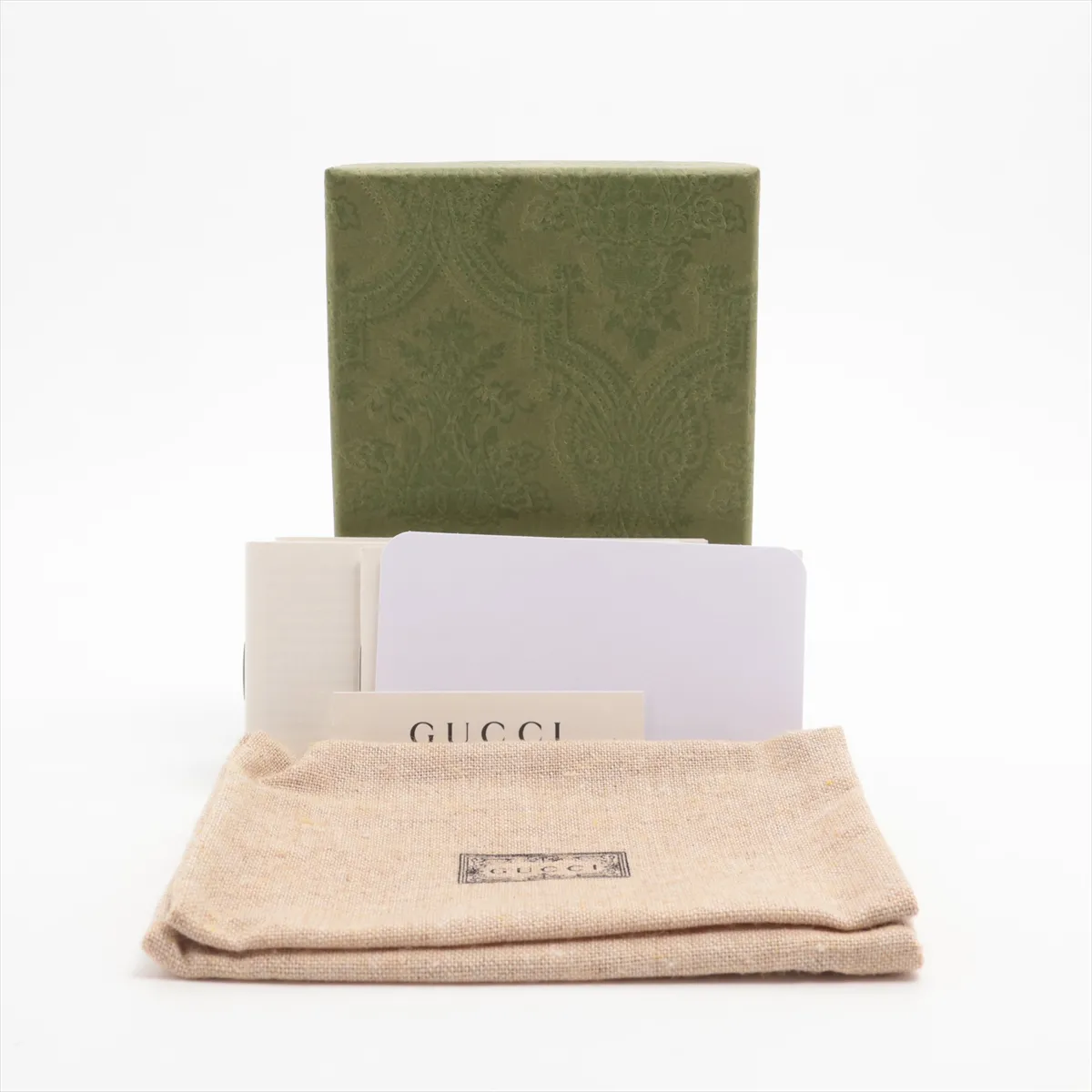 GG Supreme 597617 PVC x Leather Card Case, Beige — view 5