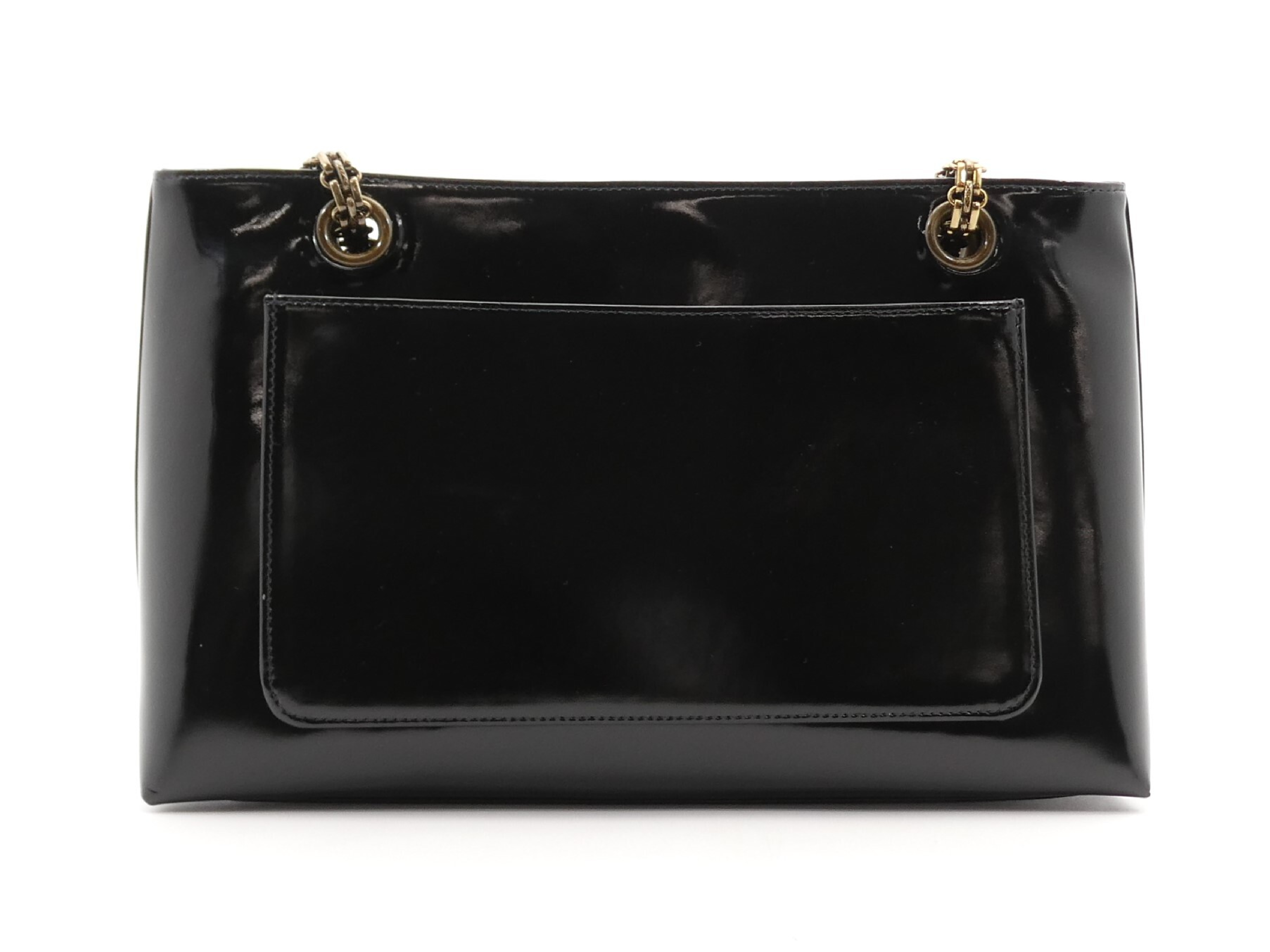 Coco Mark Enamel Chain Shoulder Bag — view 2