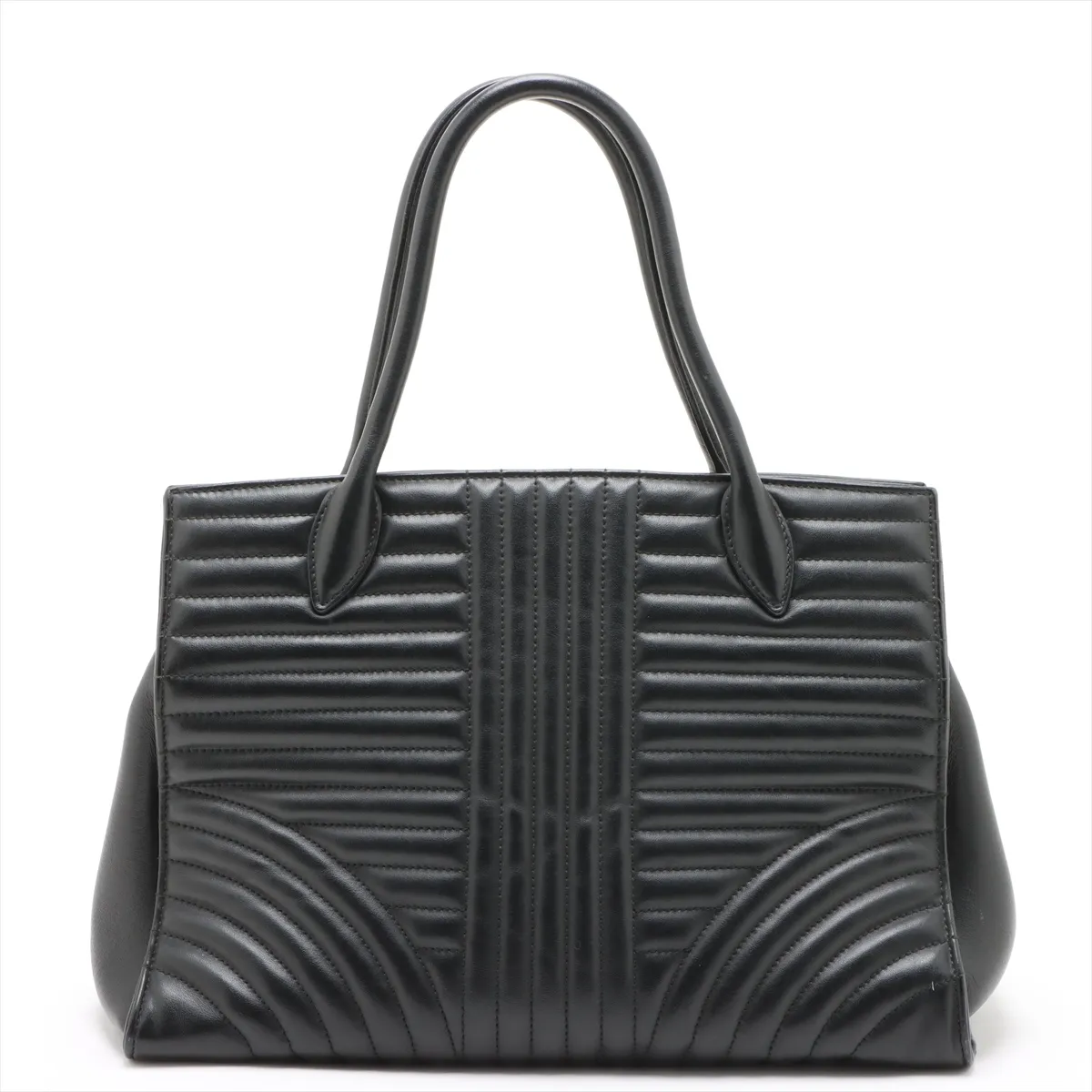Diagram Leather 2WAY Handbag Black 1BA165 — view 2