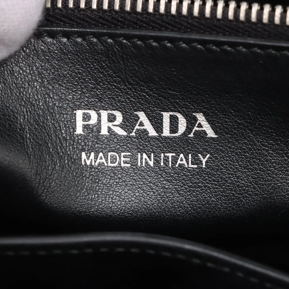 Diagram Leather 2WAY Handbag Black 1BA165 — view 11