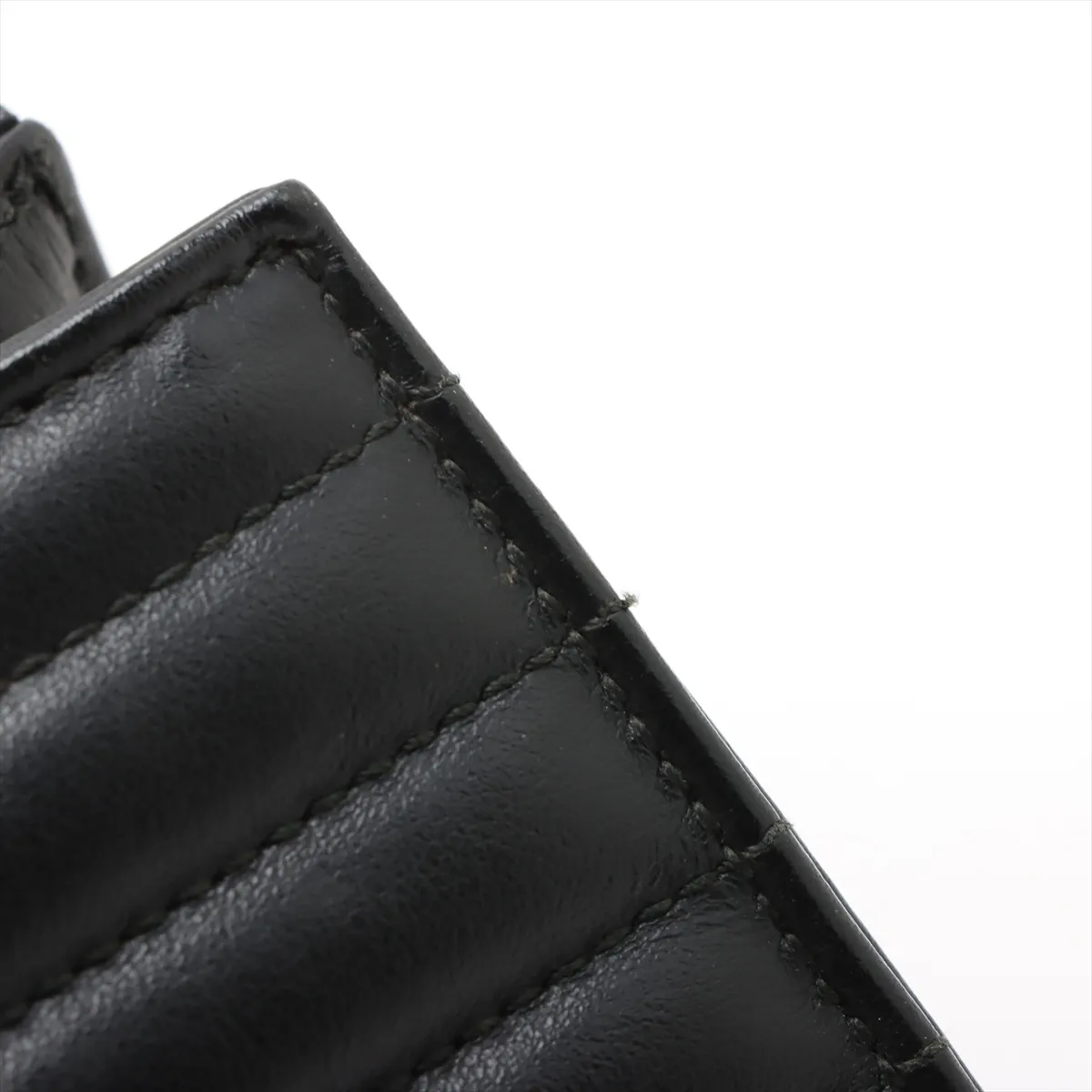 Diagram Leather 2WAY Handbag Black 1BA165 — view 12