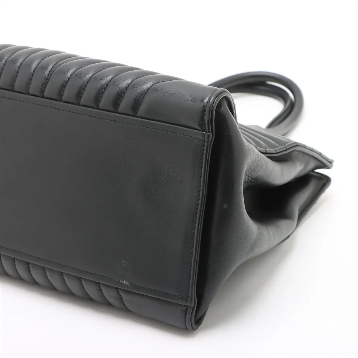 Diagram Leather 2WAY Handbag Black 1BA165 — view 3