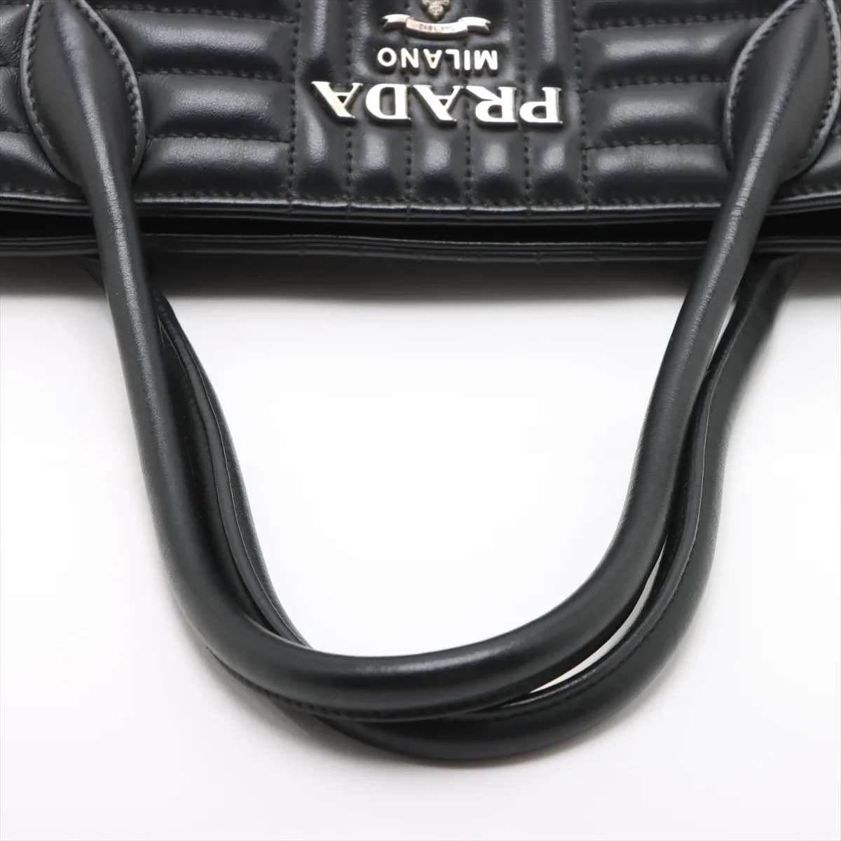 Diagram Leather 2WAY Handbag Black 1BA165 — view 5