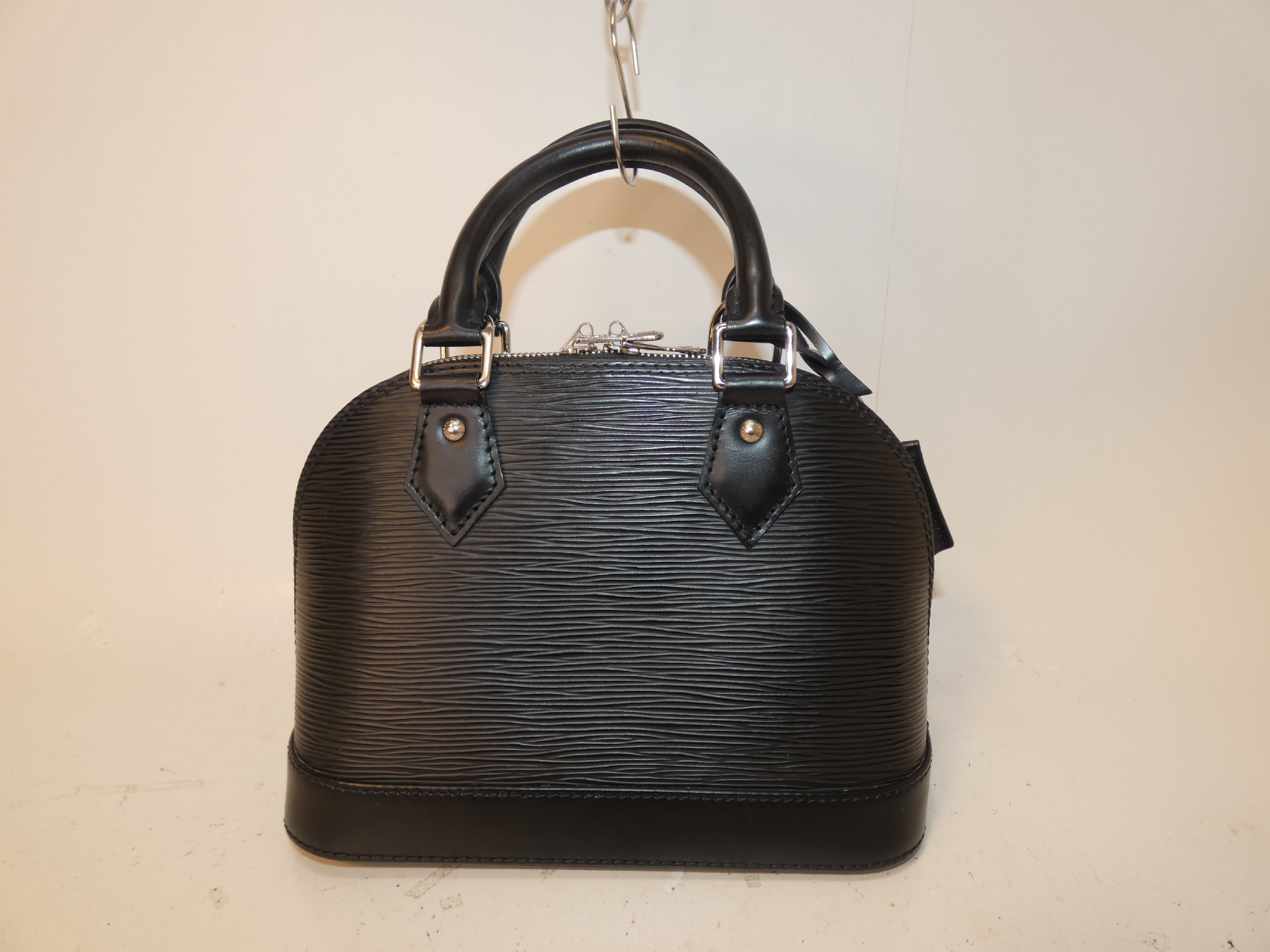 2-way Alma BB Epi Leather Handbag/Shoulder Bag, Black Shoulder Bag — view 2