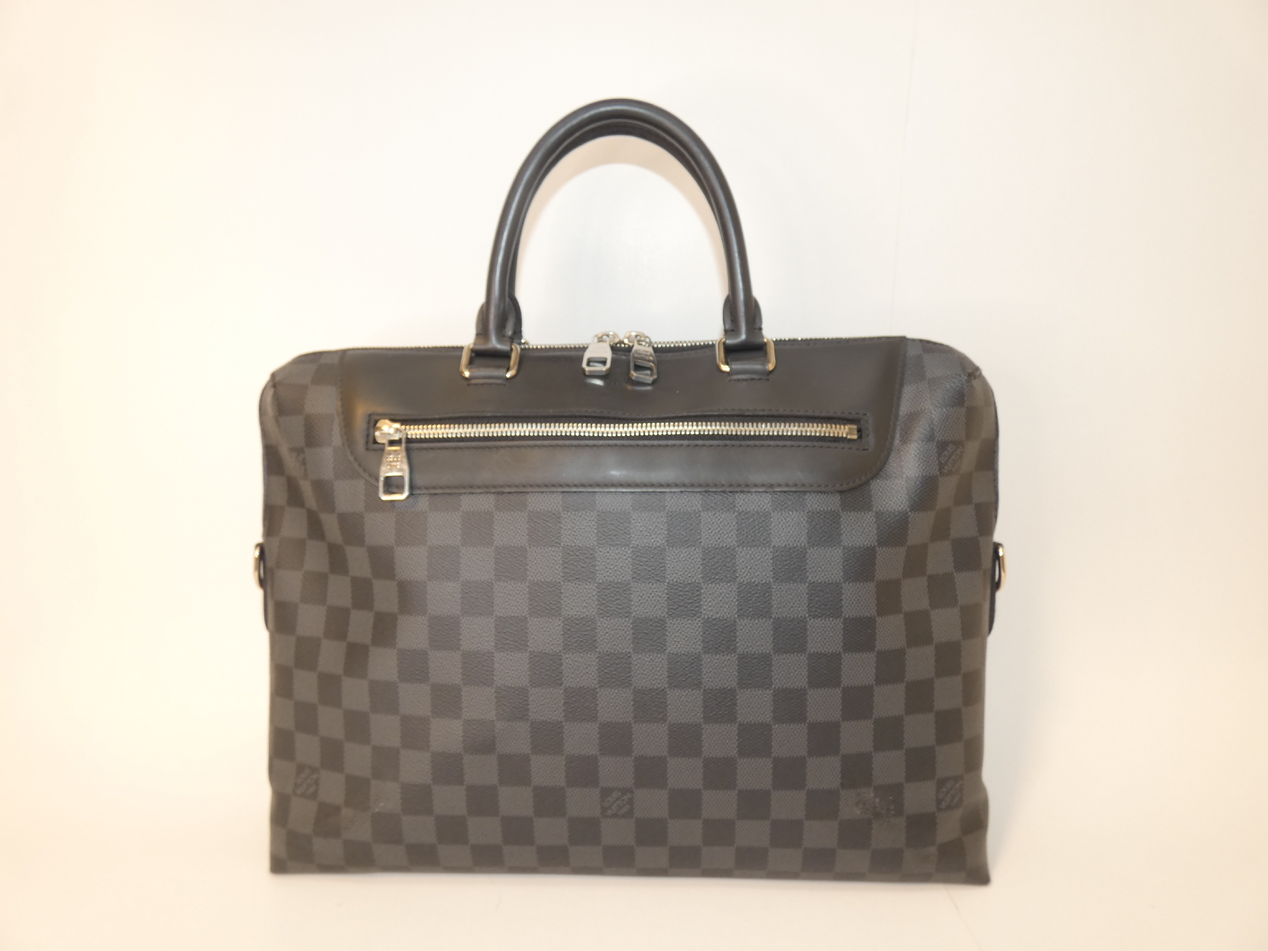 Damier Graphite Port Document Jour Hand Business Bag