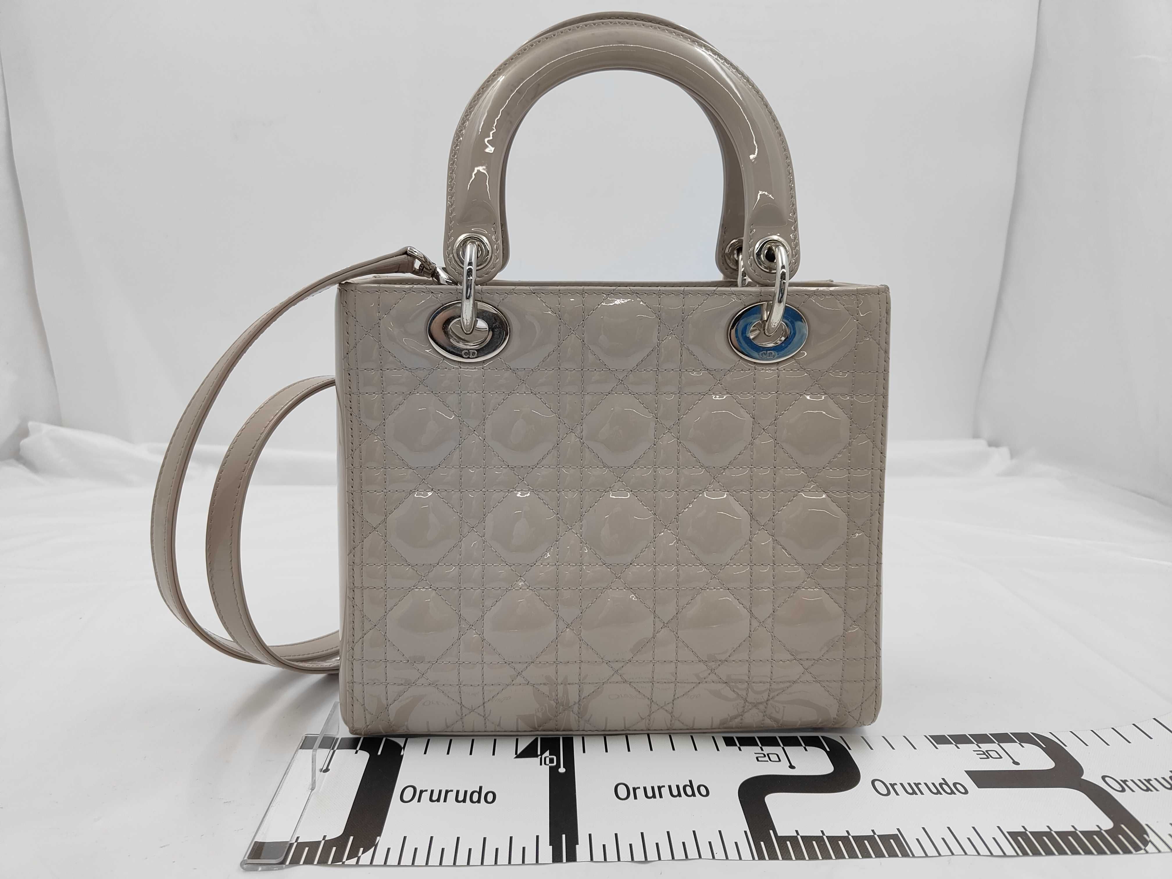 patent leather handbag — view 2