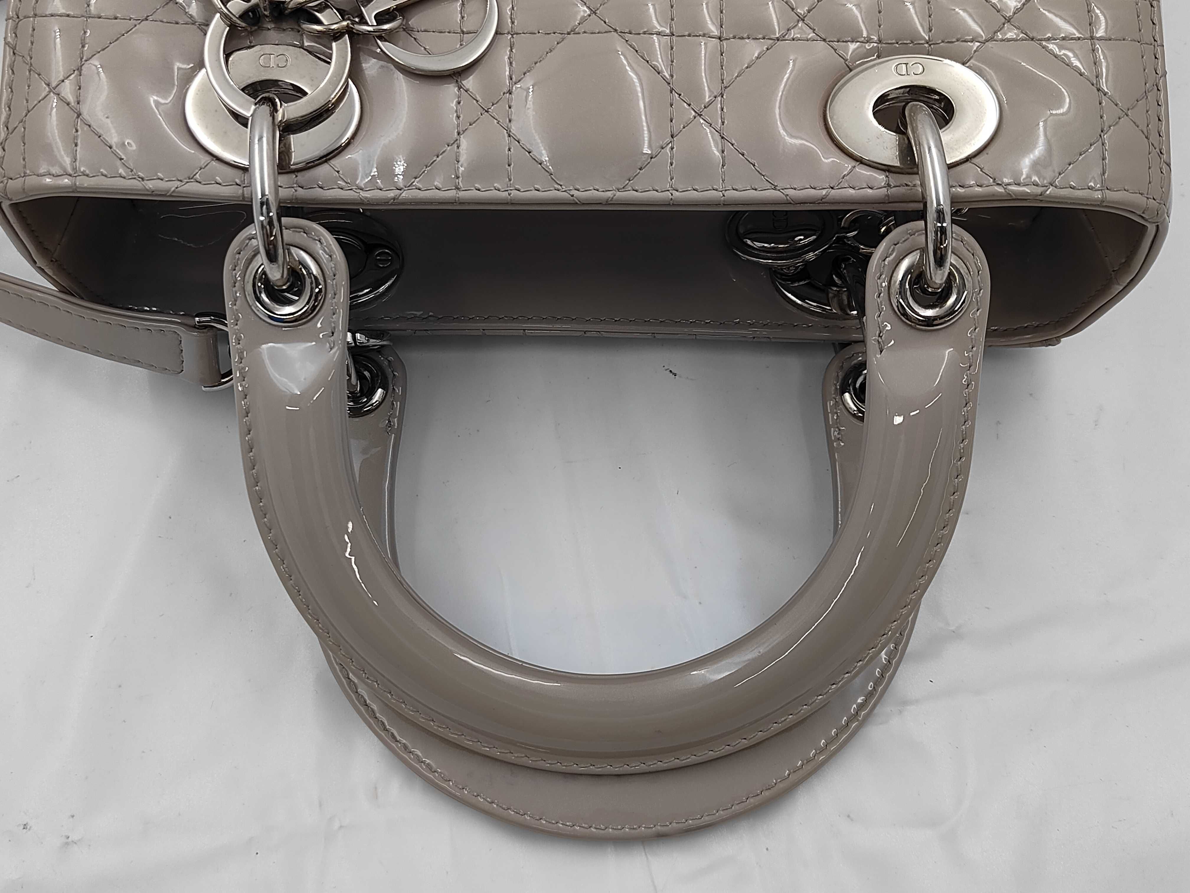 patent leather handbag — view 3