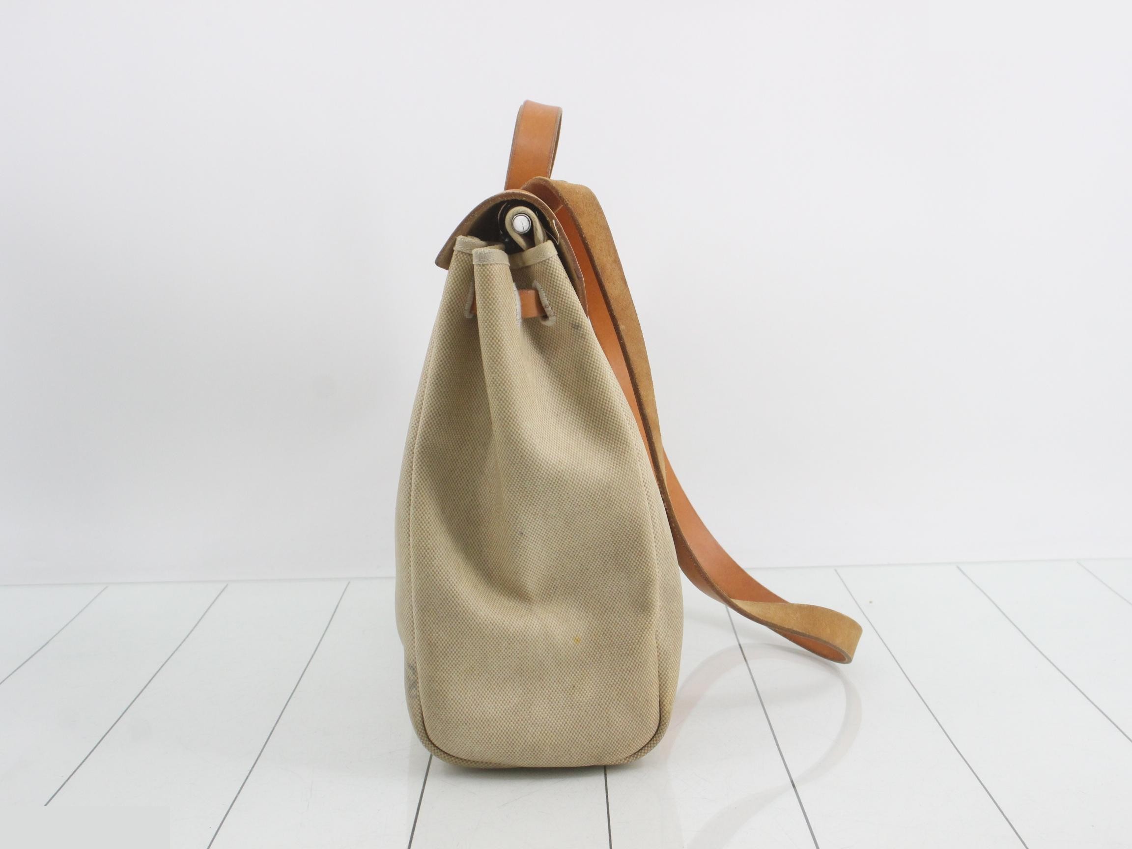 Herbag MM Shoulder Bag, Canvas, B Stamp — view 3
