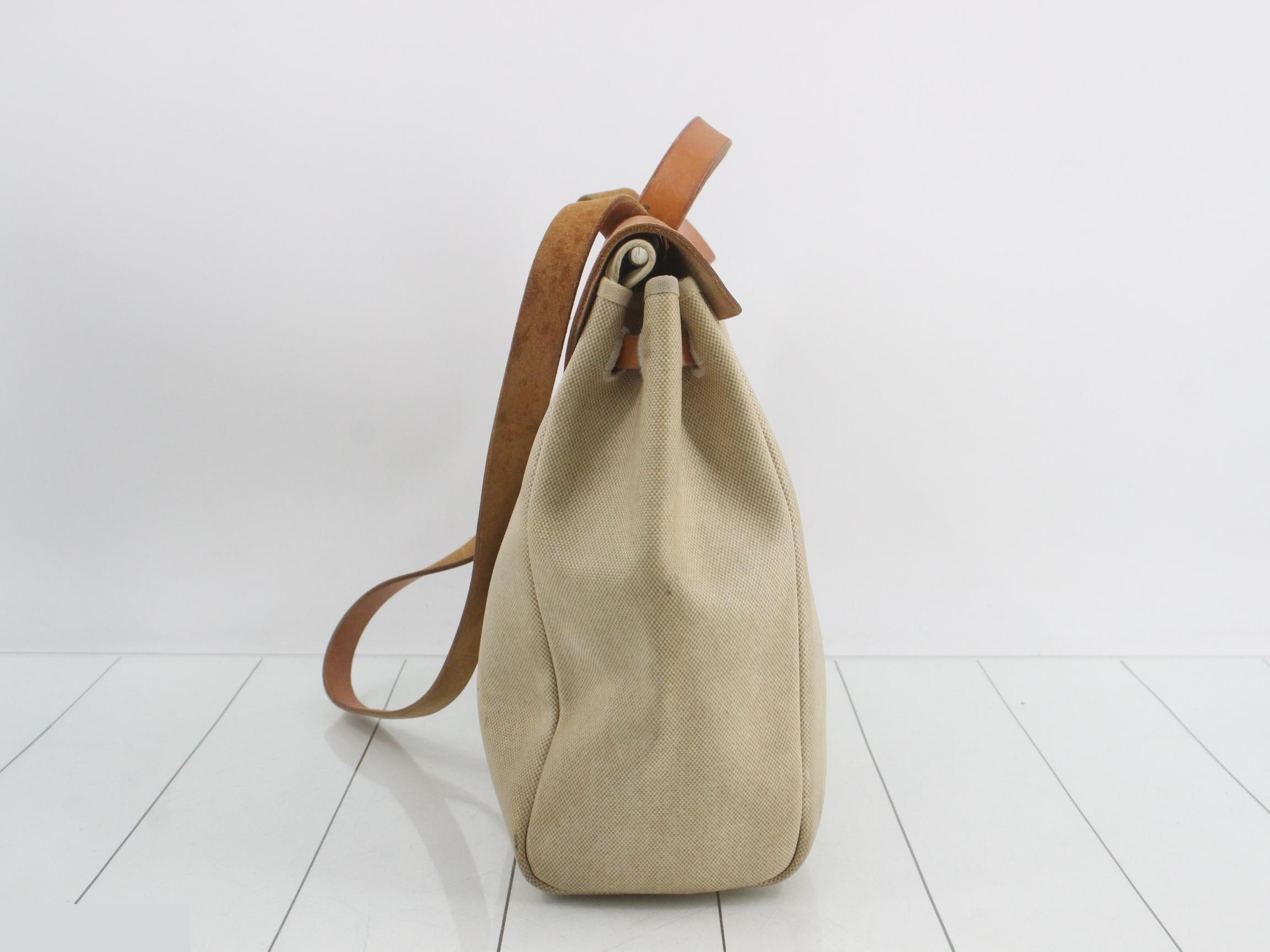 Herbag MM Shoulder Bag, Canvas, B Stamp — view 4