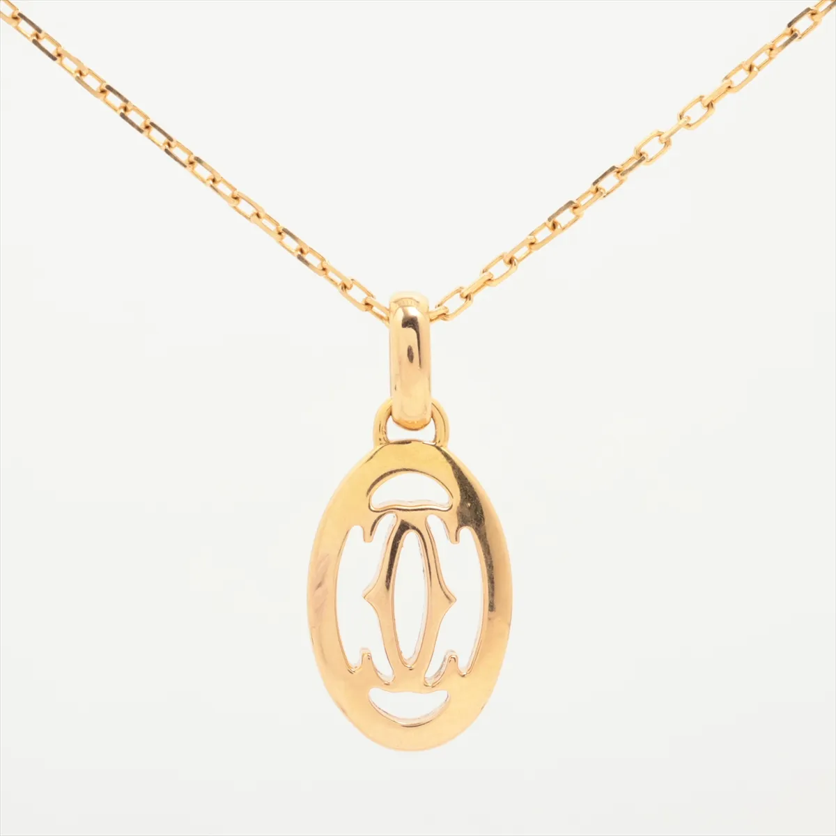 Logo Double C Diamond Necklace 750(PG) 4.4g MAZ217 — view 2